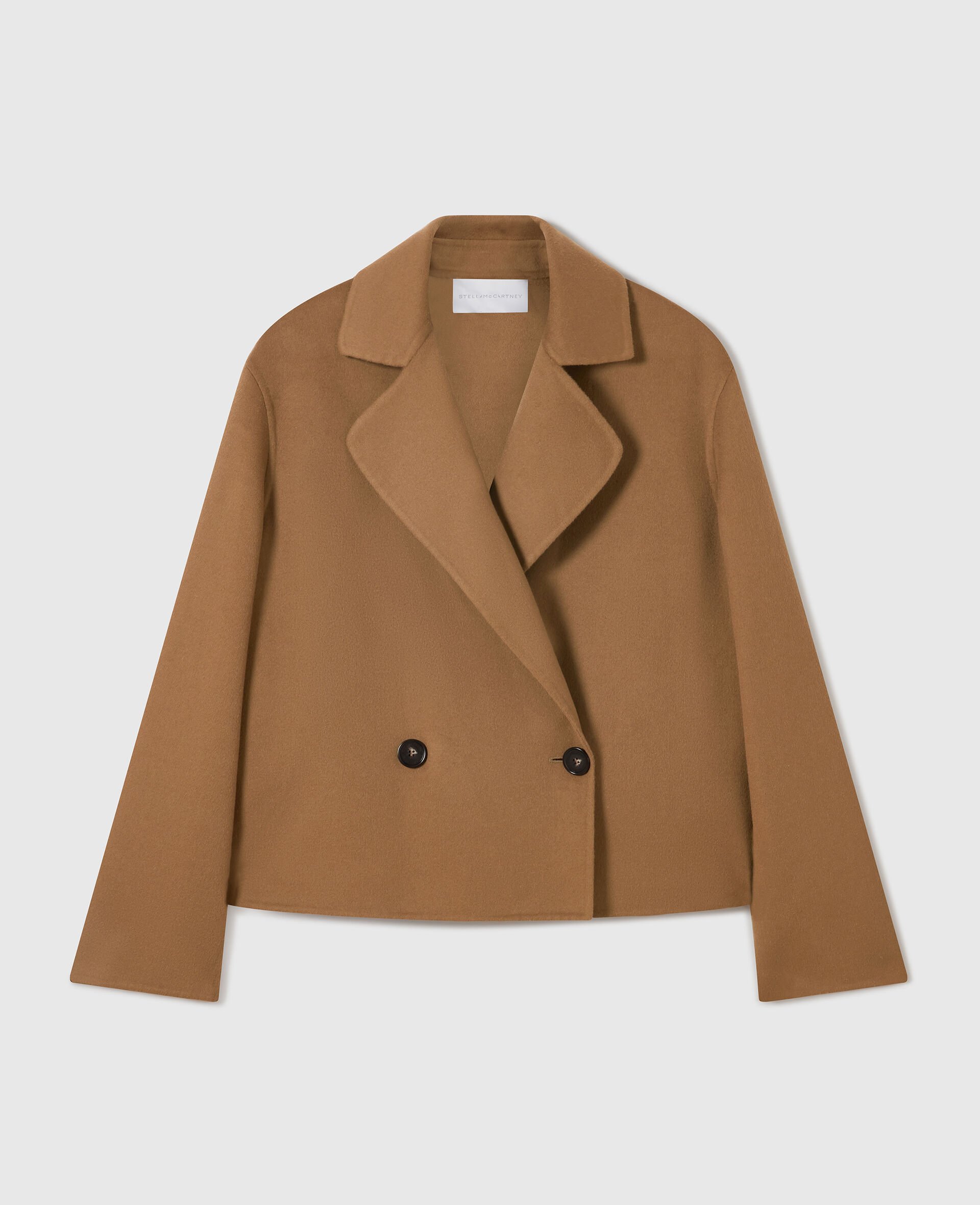 Giacca Caban Corta Doppiopetto-Marrone-medium