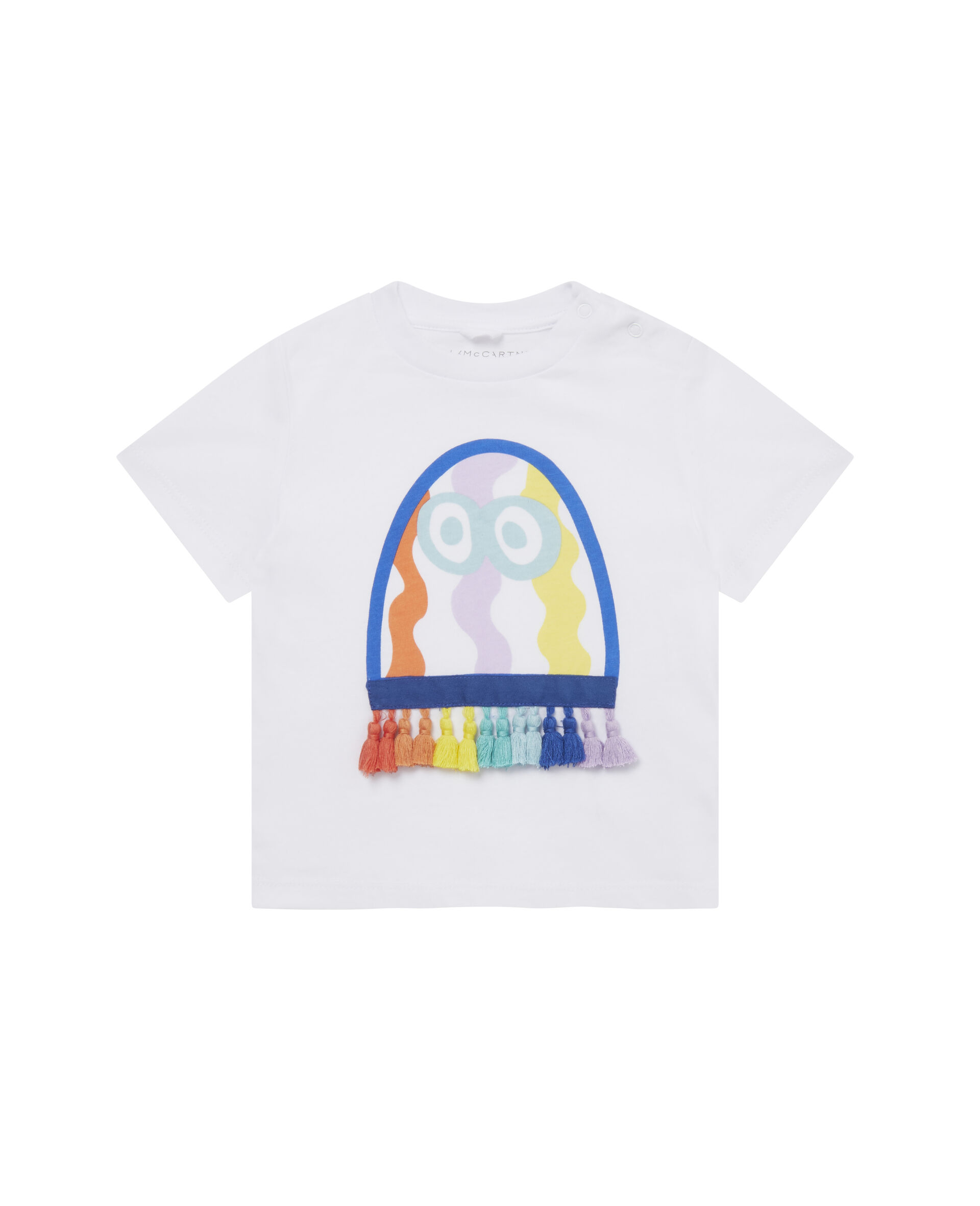 Jellyfish Print Cotton T-Shirt-White-large