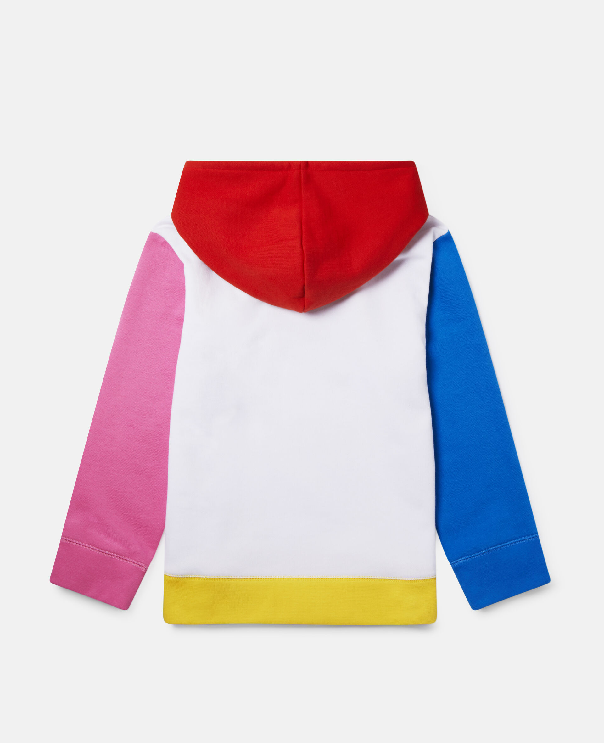 Fun Color block Oversize Fleece Hoodie-Multicolour-large image number 3