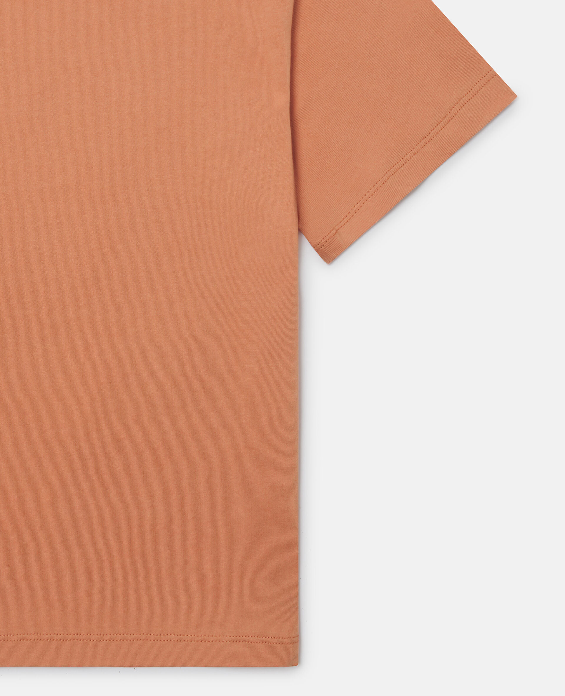 T shirt avec imprime colombe-Orange-large image number 3