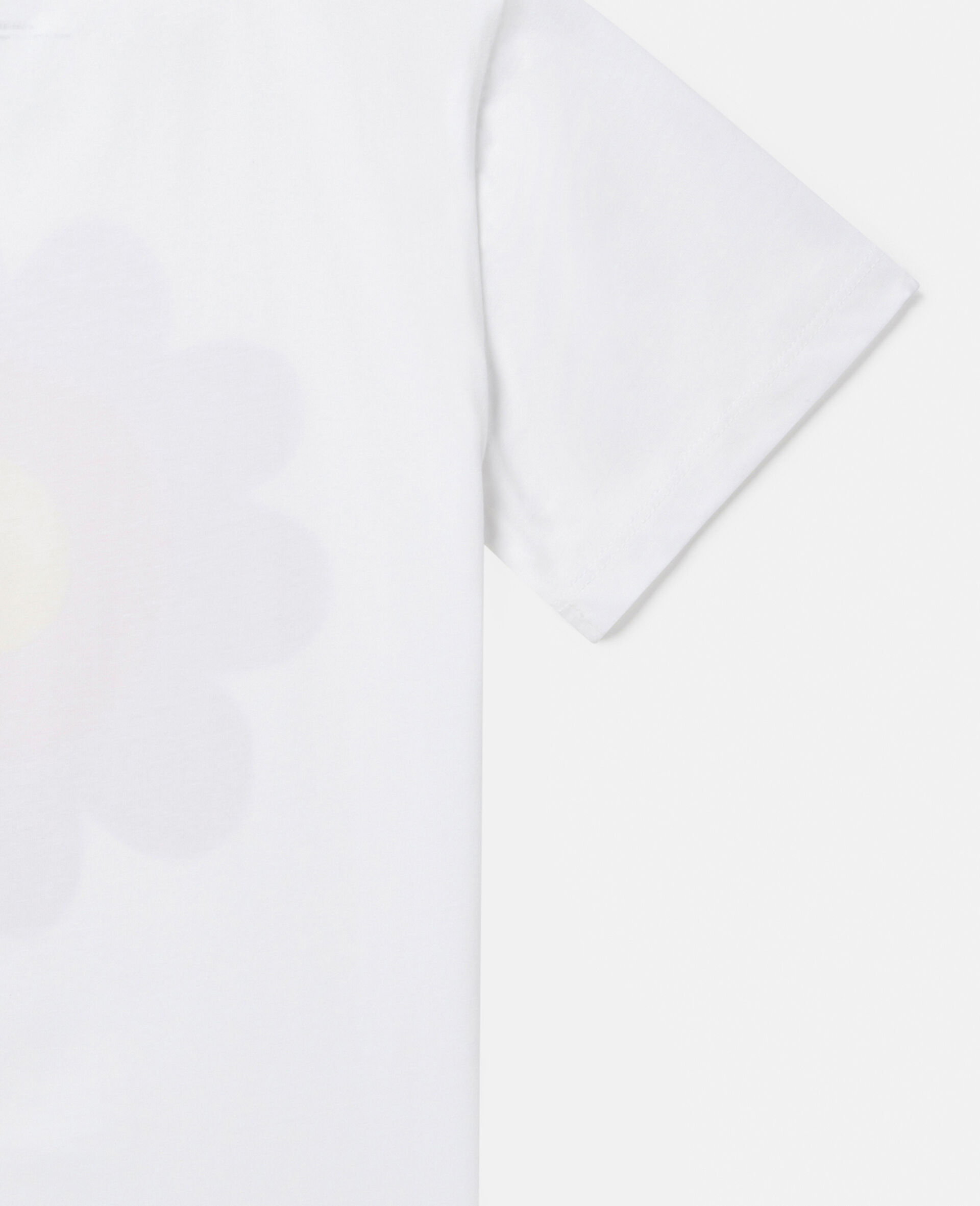 Stella Logo Graphic Flower T-Shirt-White-large image number 3