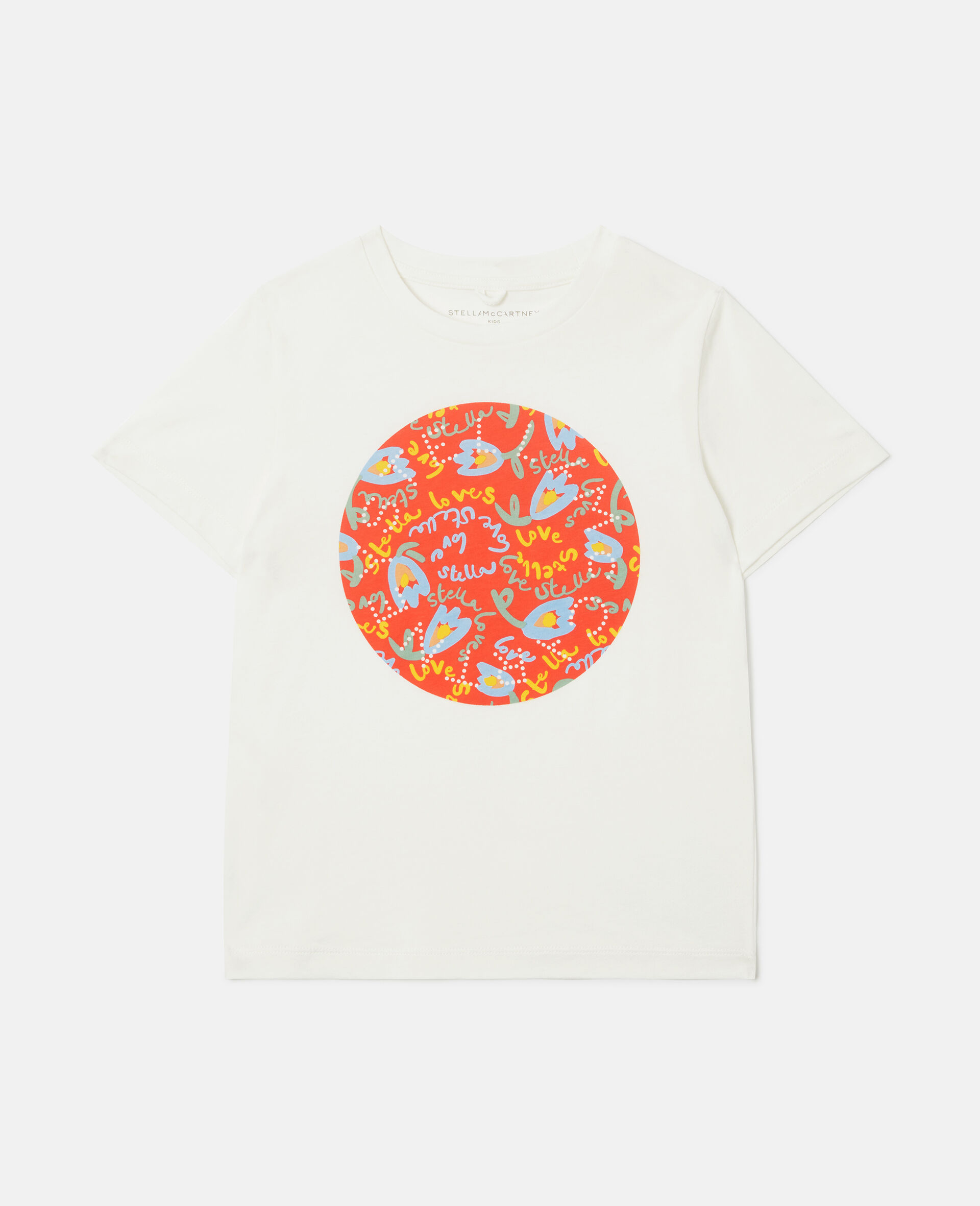 T shirt graphique floral-Blanc-medium
