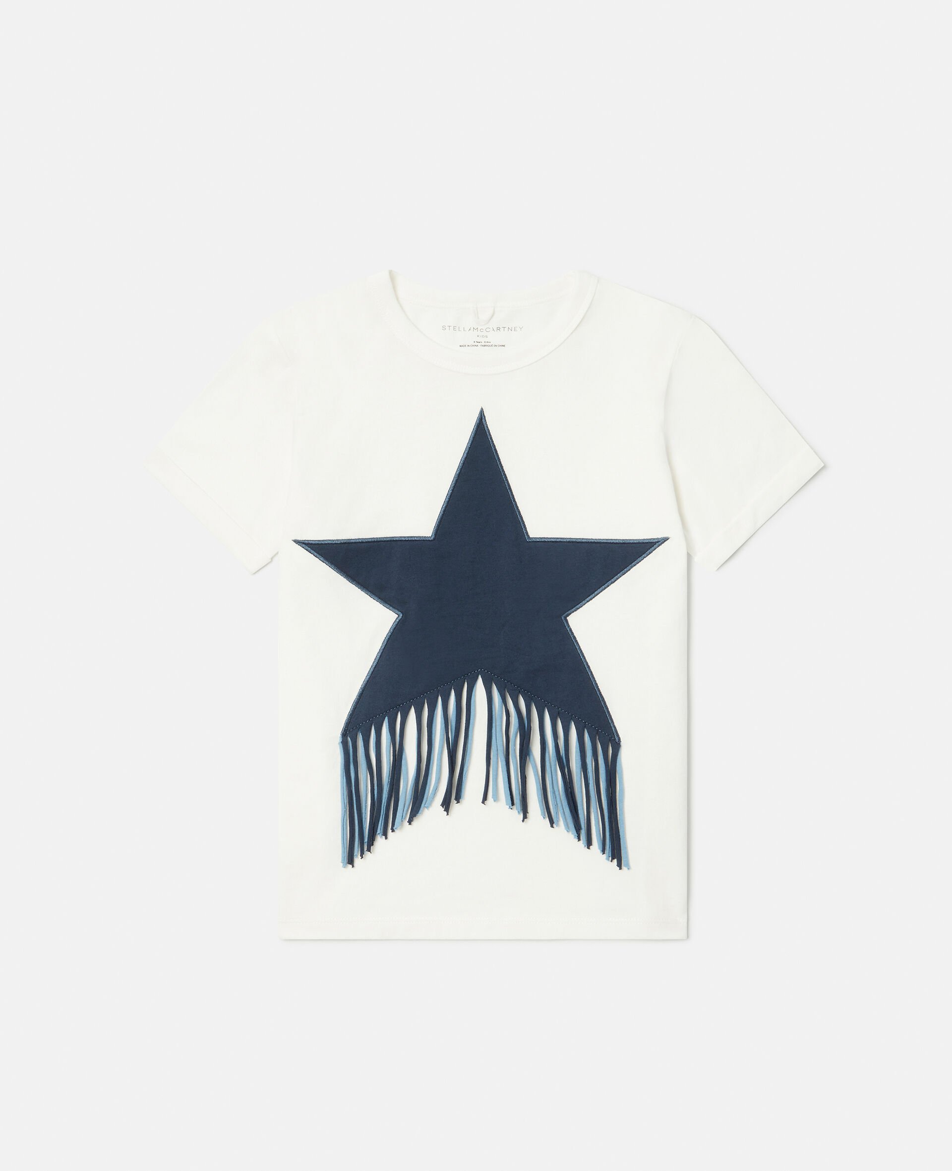 Fringed Star T-Shirt-White-large Fringed Star T-Shirt-White-large image number 1