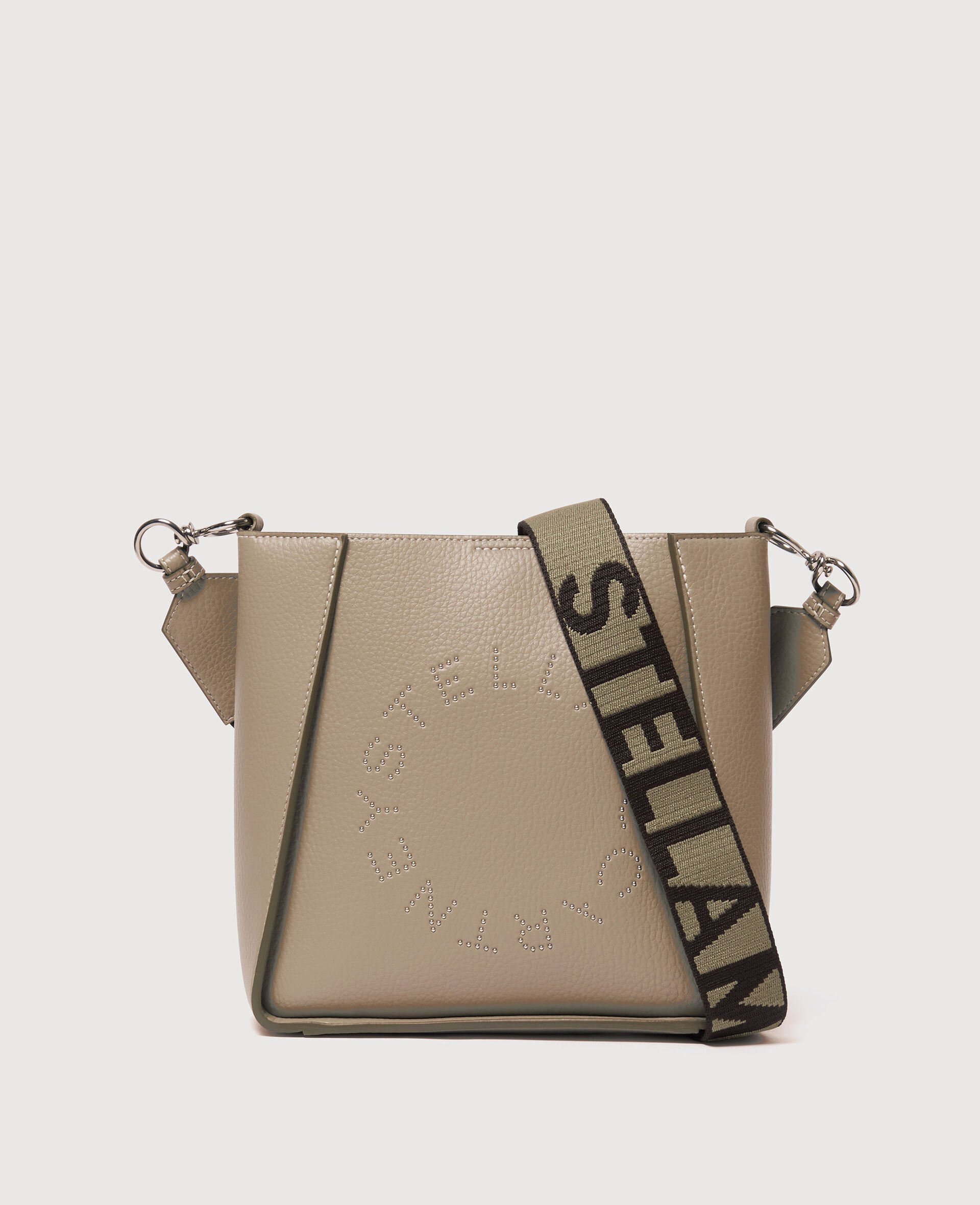 Logo Square Crossbody Bag-Beige-medium