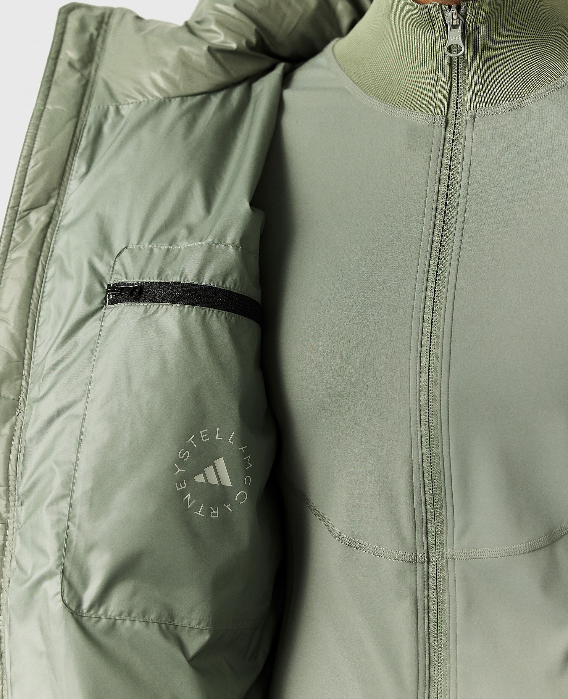 TrueNature Short Padded Hooded Jacket-Green-large image number 6