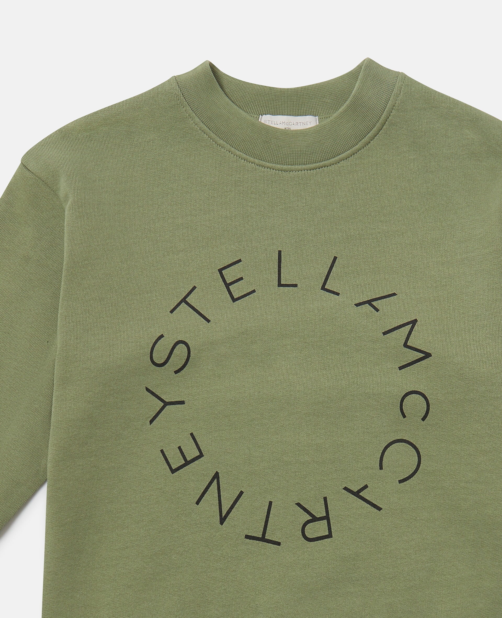 Logo Graphic Crewneck Sweatshirt-Green-medium Logo Graphic Crewneck Sweatshirt-Green-medium