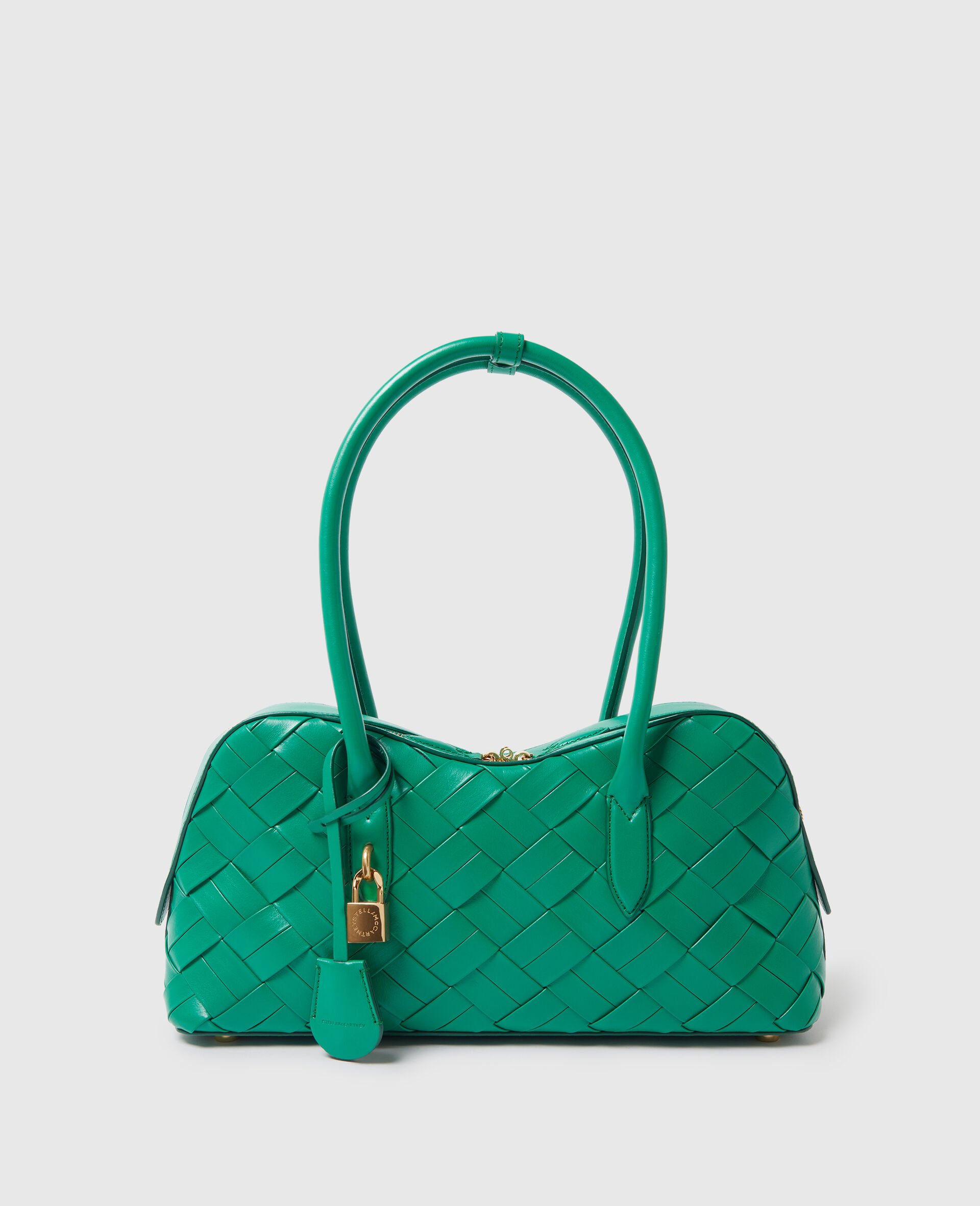 Stella Ryder Woven Shoulder Bag-Green-medium