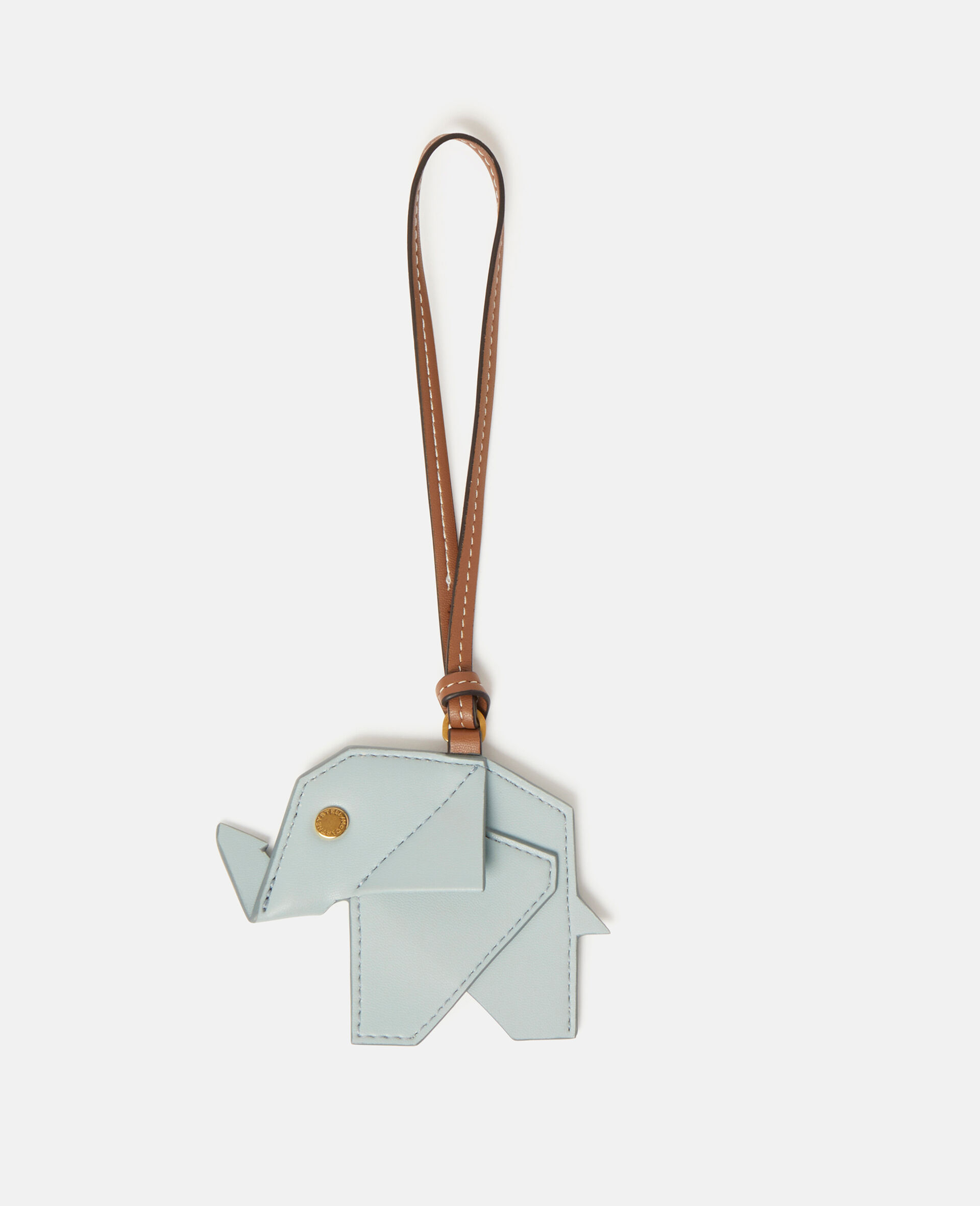 Porte-clés éléphant origami pour sac en Alter Mat-Bleu-large image number 1