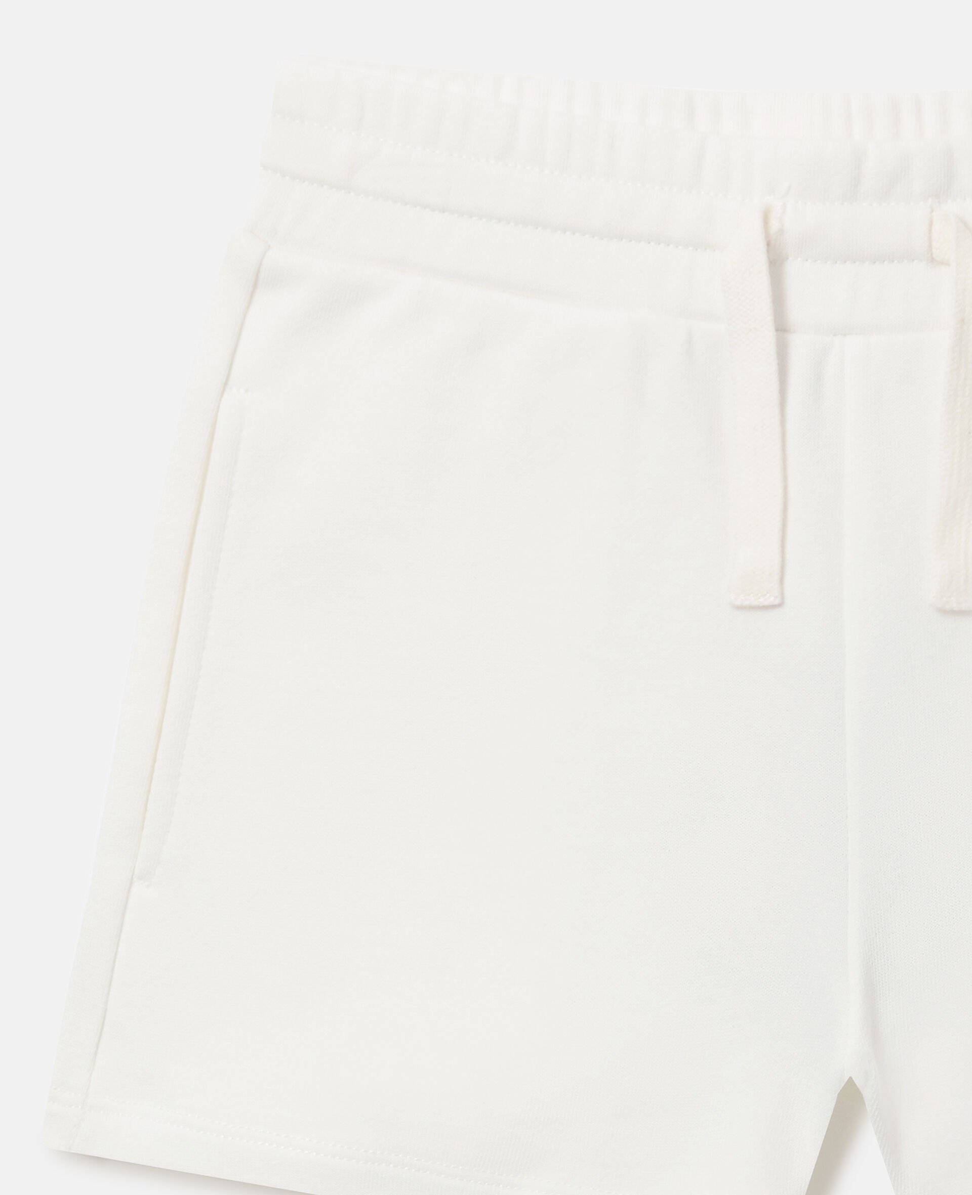 Embroidered Jersey Shorts-Cream-medium