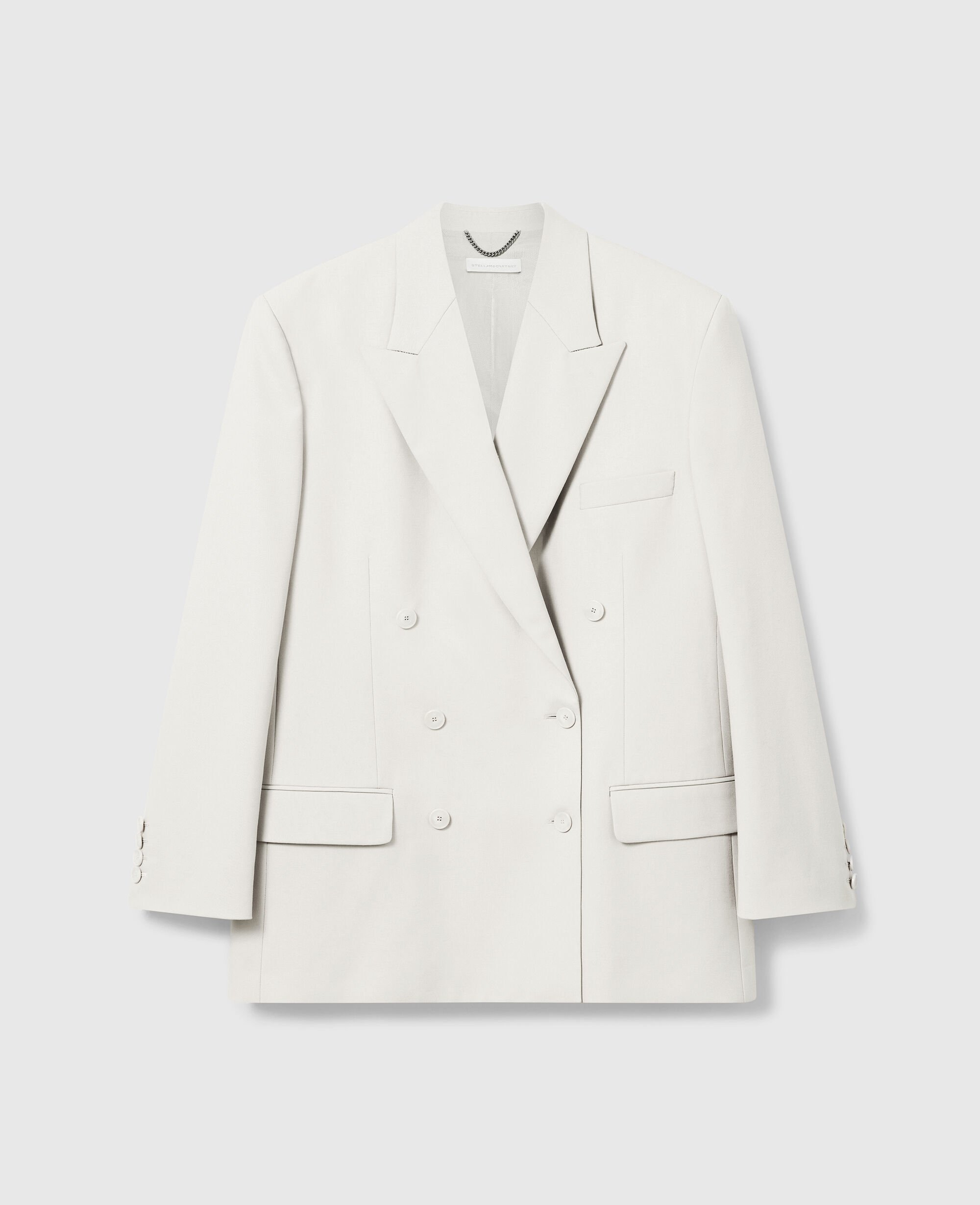 【美品•リネン混】ステラマッカートニー　テーラード L相当　オーバーサイズ 美品•リネン混】ステラマッカートニーテーラード L相当オーバー