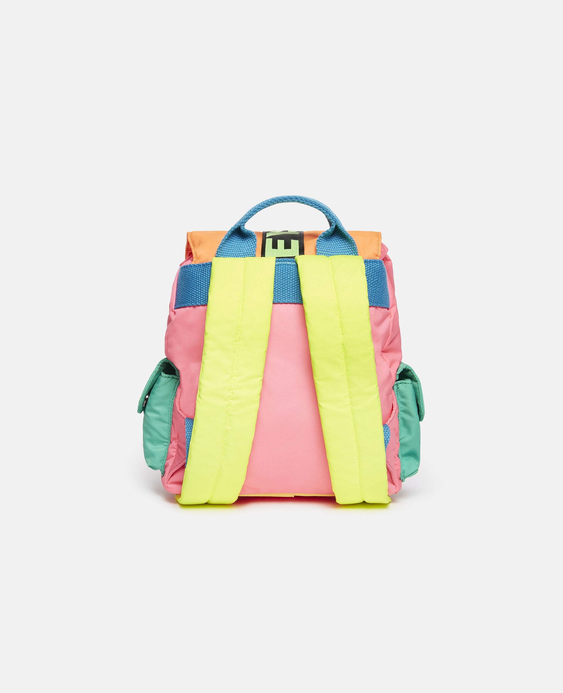 Small Color Block Logo Backpack-Multicoloured-large image number 2