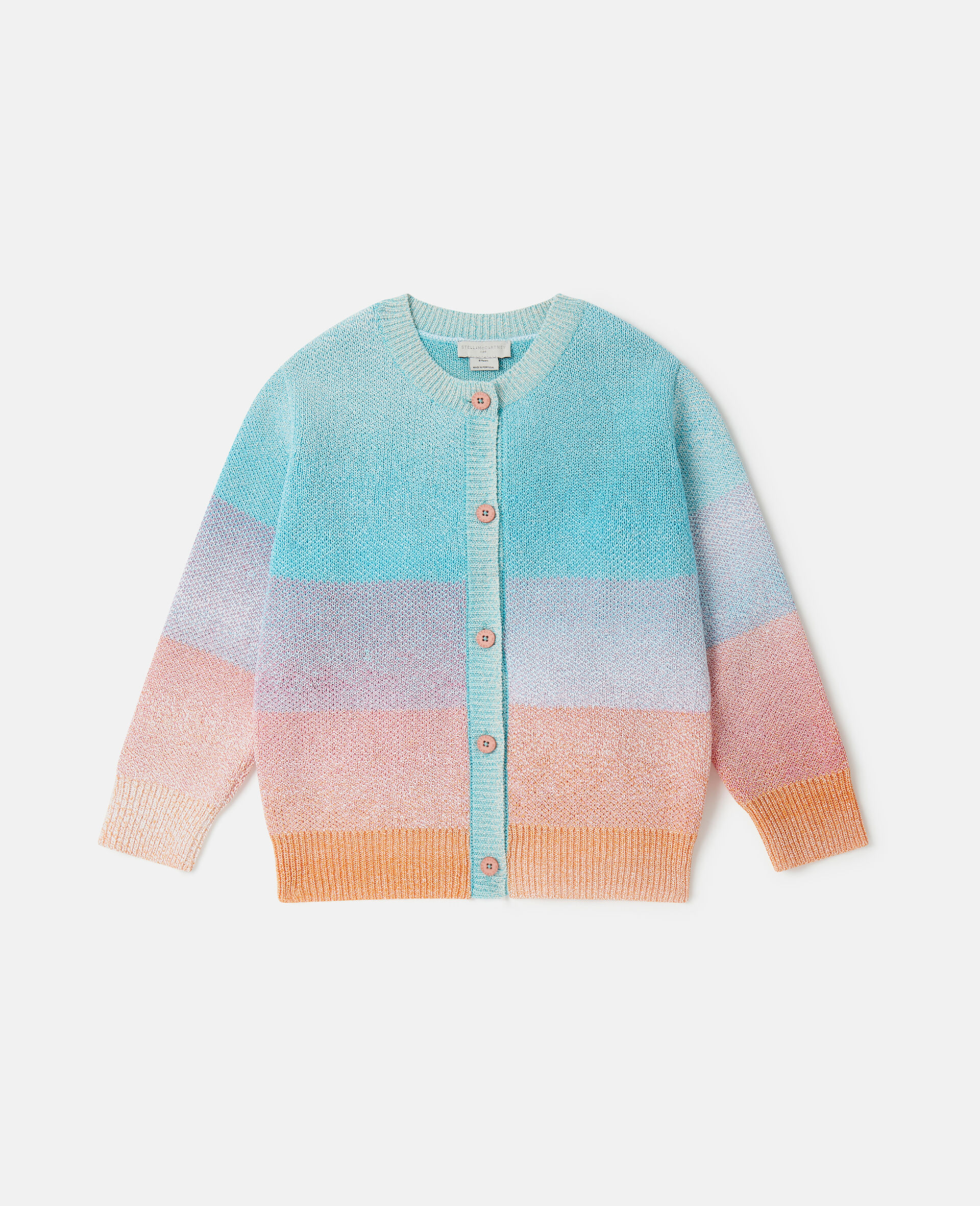 Striped Cardigan-Multicolored-large image number 0