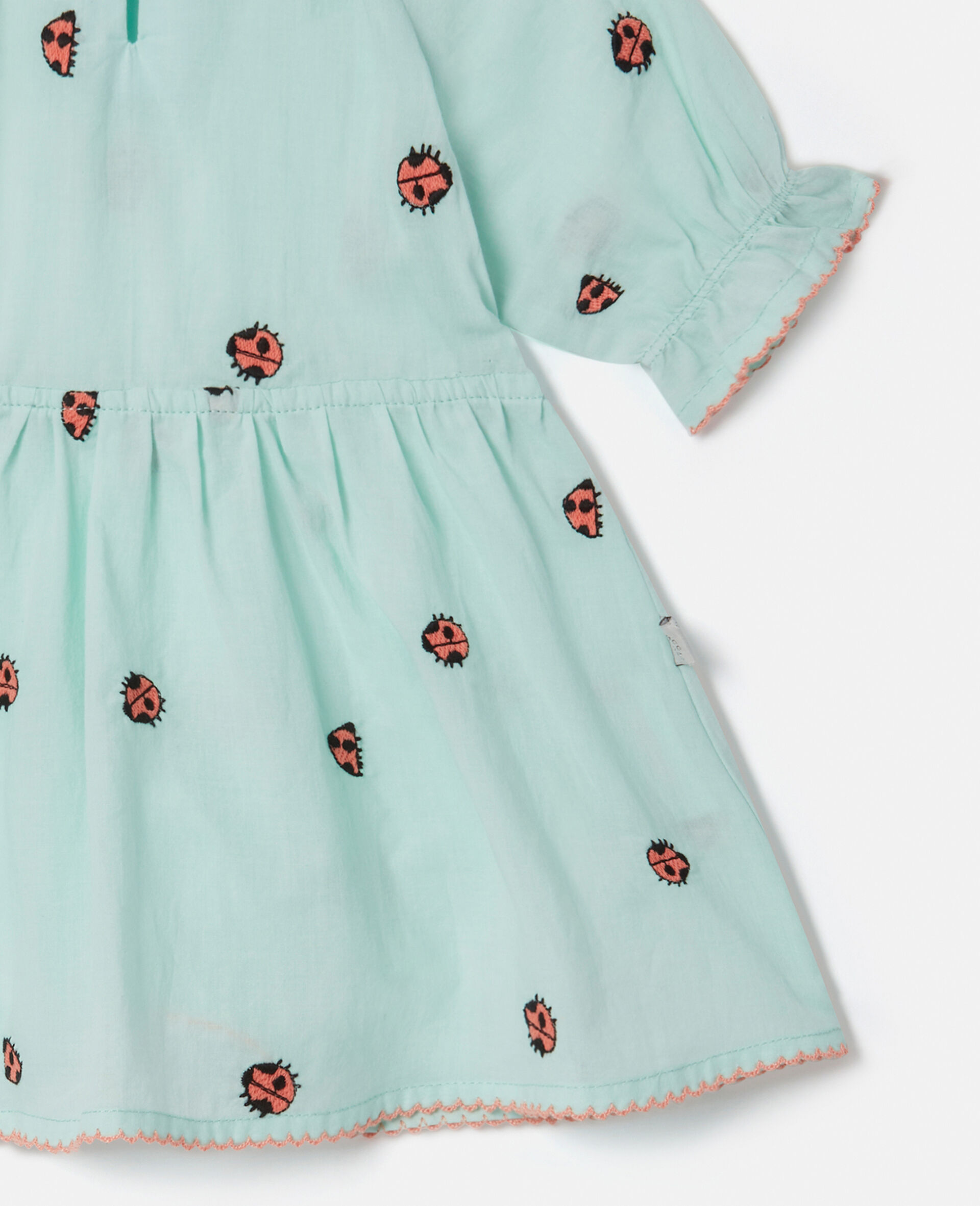 Ladybird Short Scalloped Sleeve Dress-Green-large image number 3