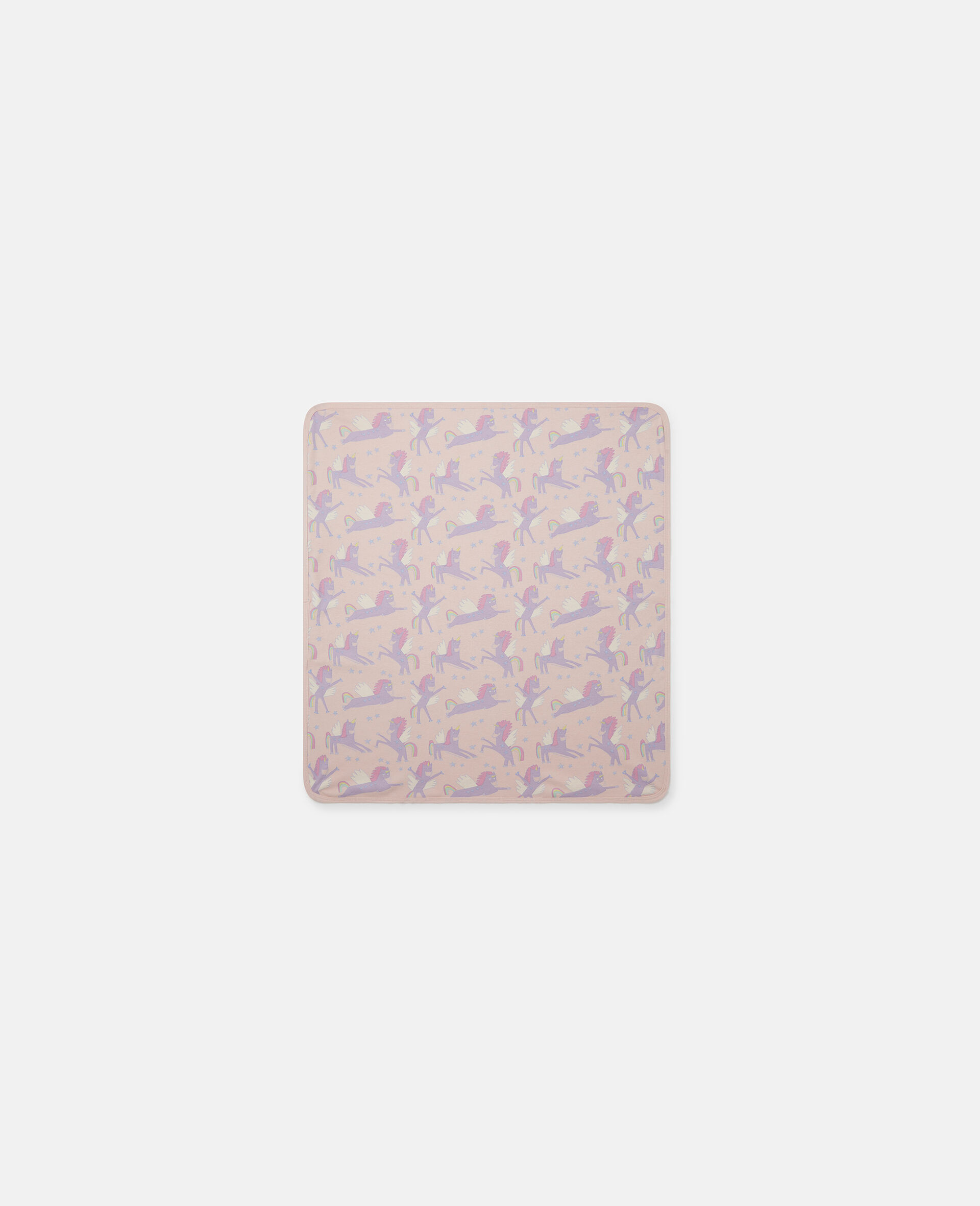 Women Lilac Rainbow Unicorn Print Reversible Blanket