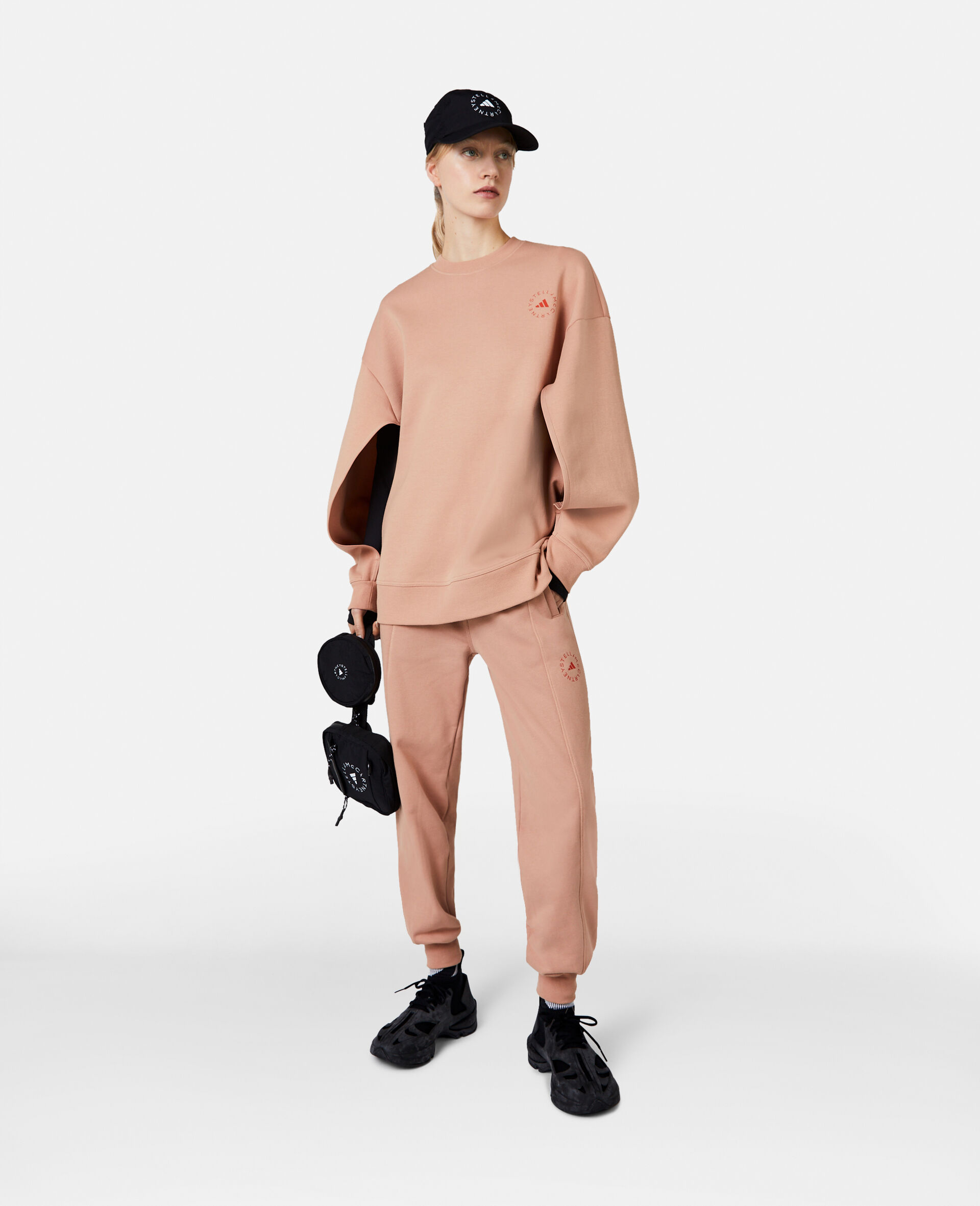 TruePurpose Split Sleeve Sweatshirt-Beige-large image number 1