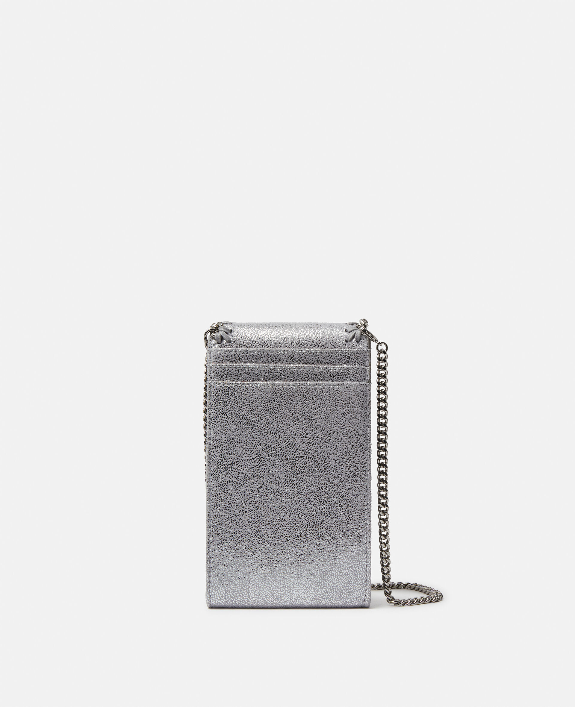 Falabella Crossbody Phone Pouch-Silver-large image number 3