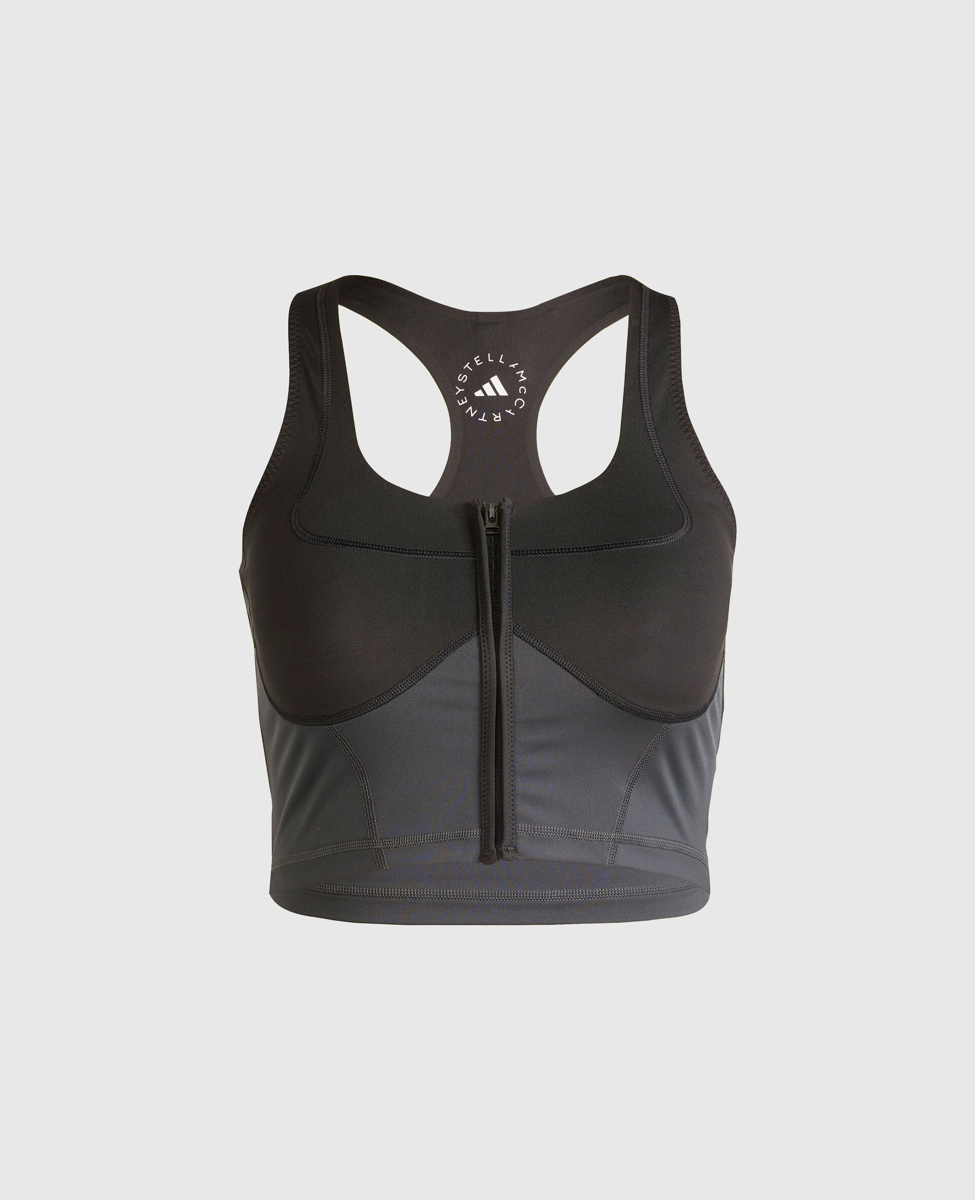 TrueLife Zipped Crop Top -Black-medium