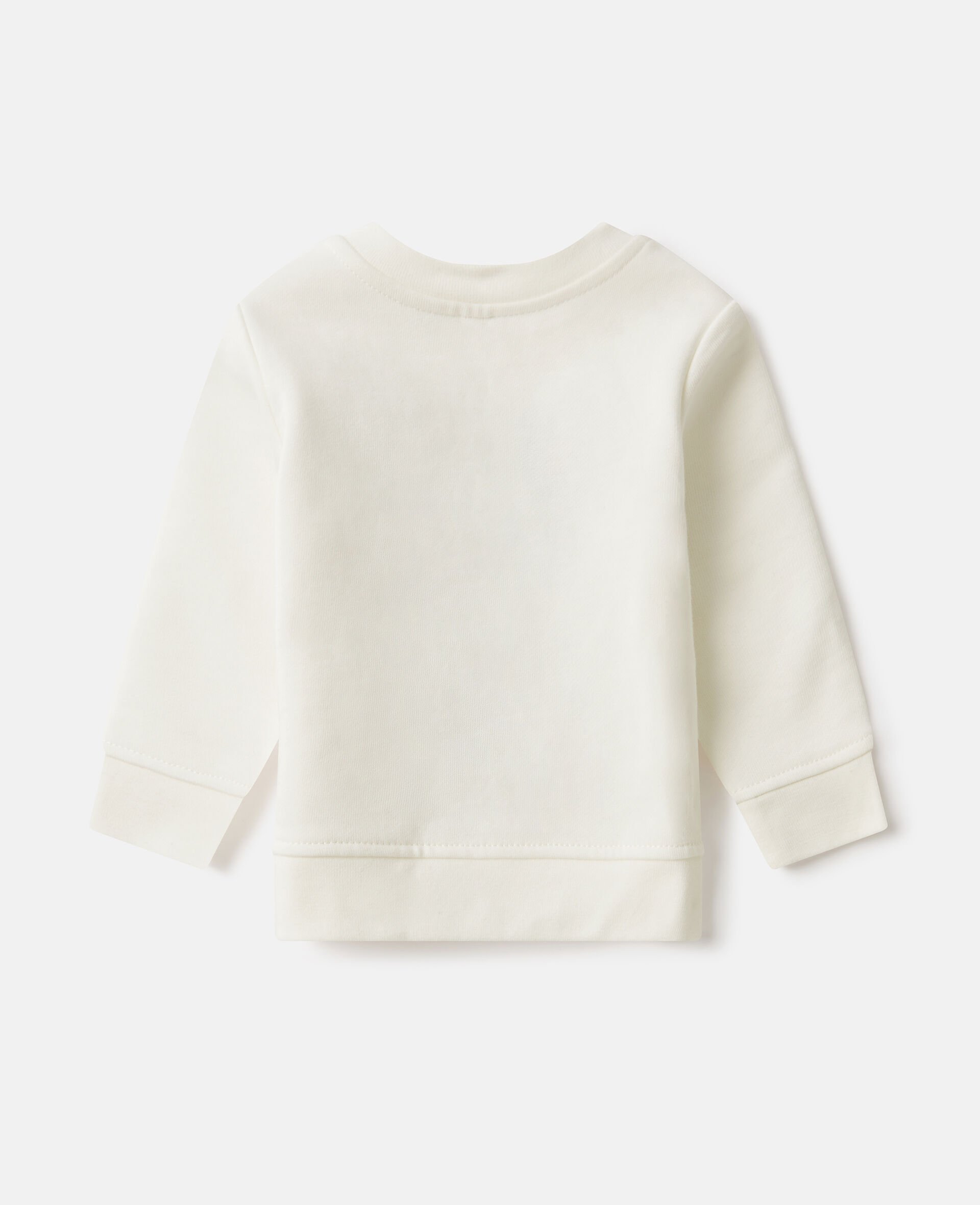 Flower Graphic Crewneck Sweatshirt-White-large Flower Graphic Crewneck Sweatshirt-White-large image number 2