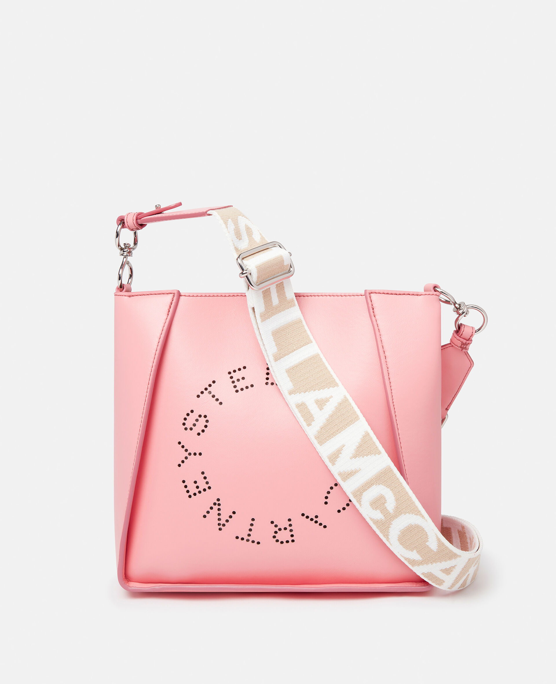 Stella Mccartney Stella Logo Shoulder Bag In Rose