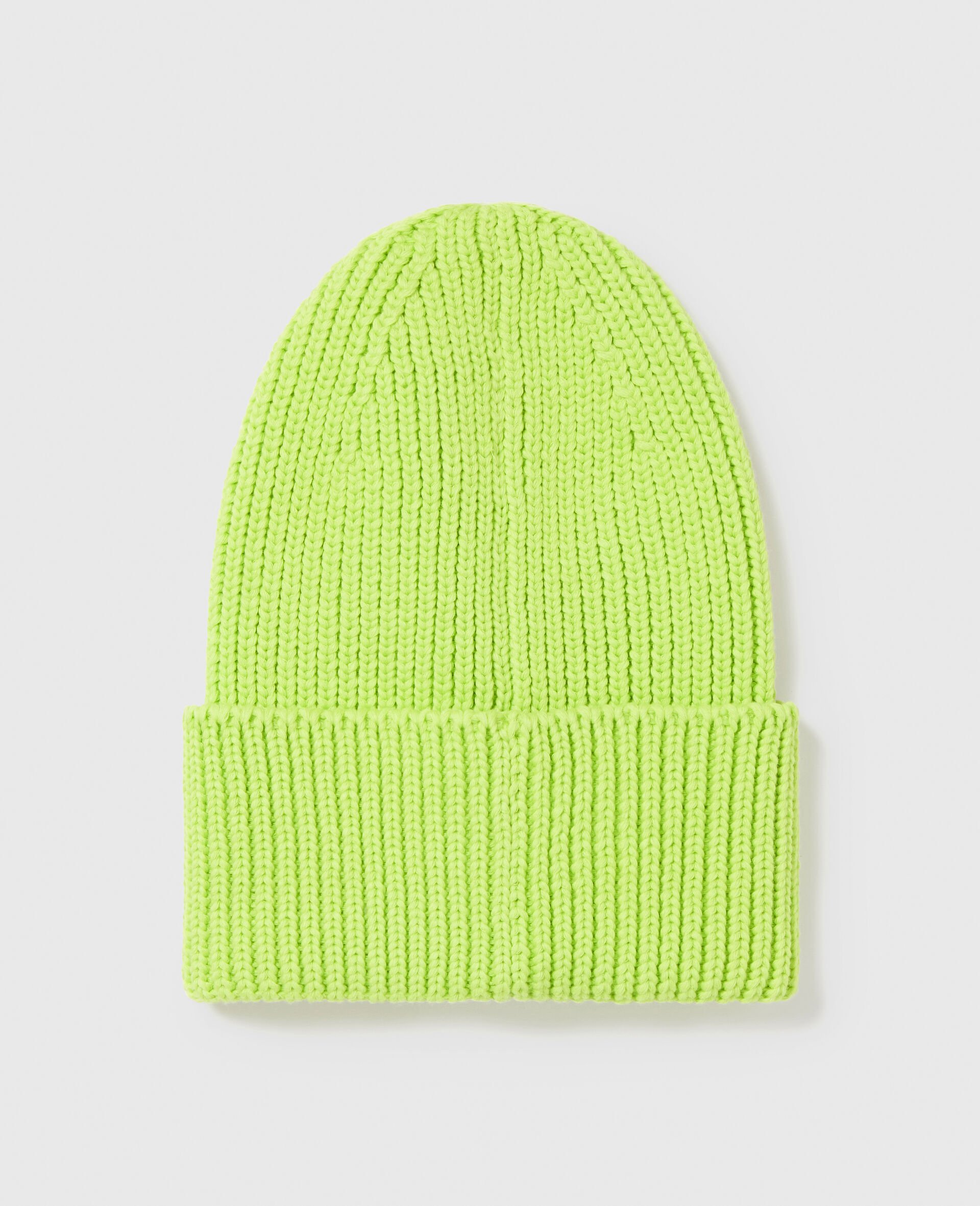 Logo Ribbed Beanie-Yellow-large Logo Ribbed Beanie-Yellow-large image number 2