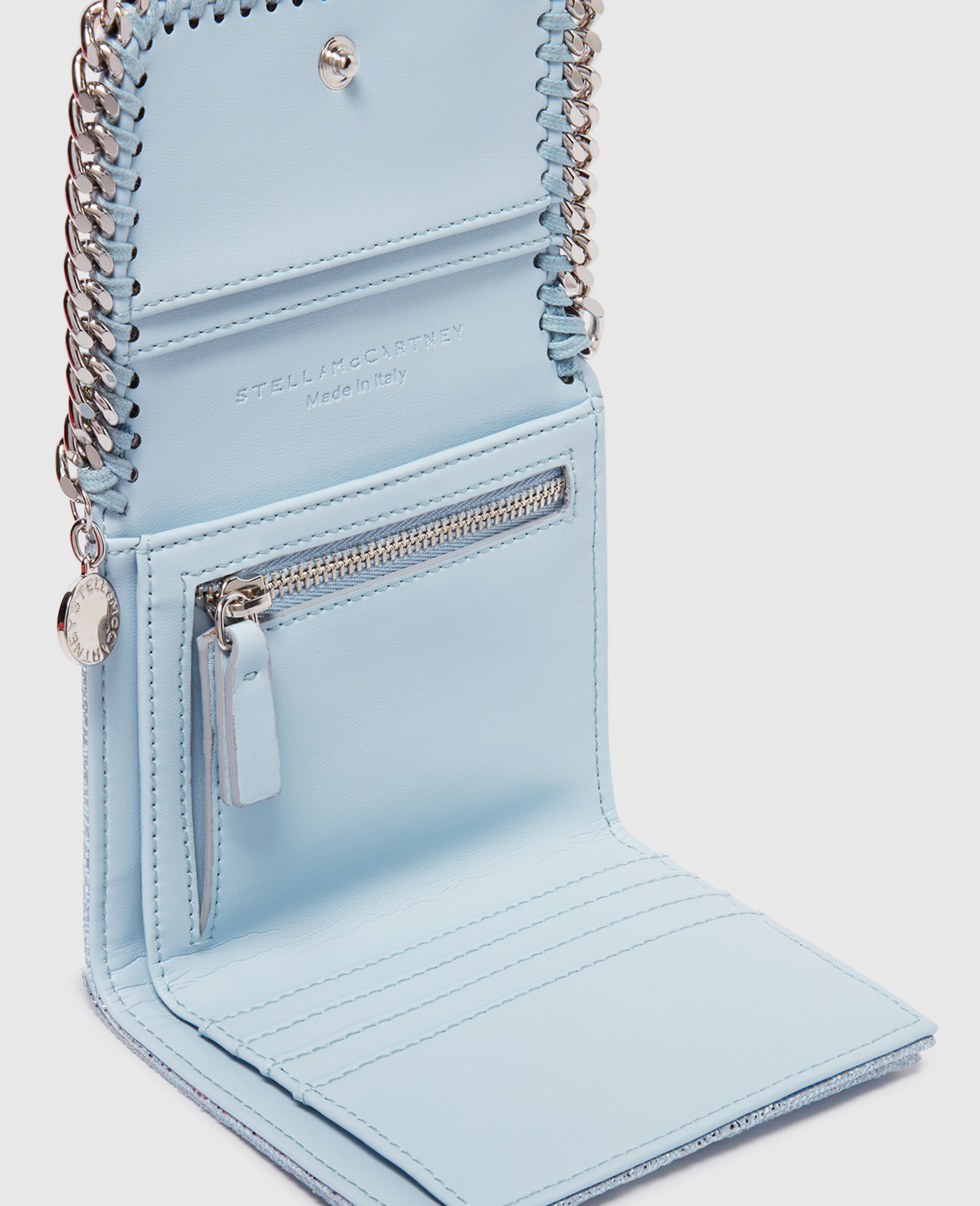 Falabella Small Flap Wallet-Silver-large image number 3