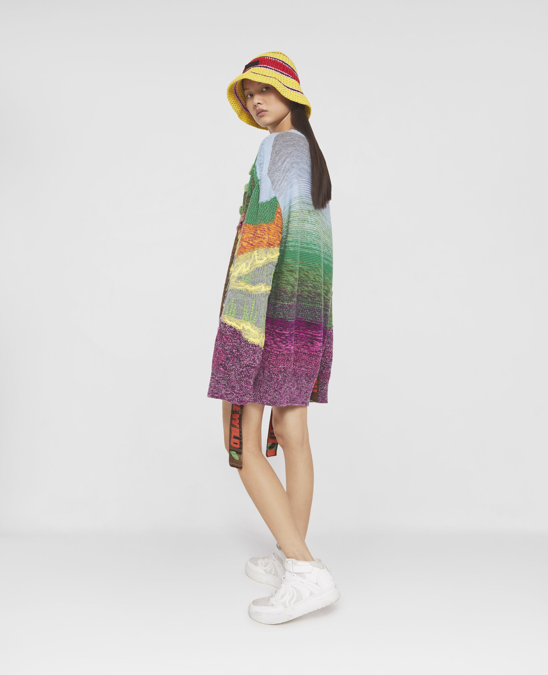 'Tree of Life' Jacquard Knit Jumper-Multicolour-large image number 2