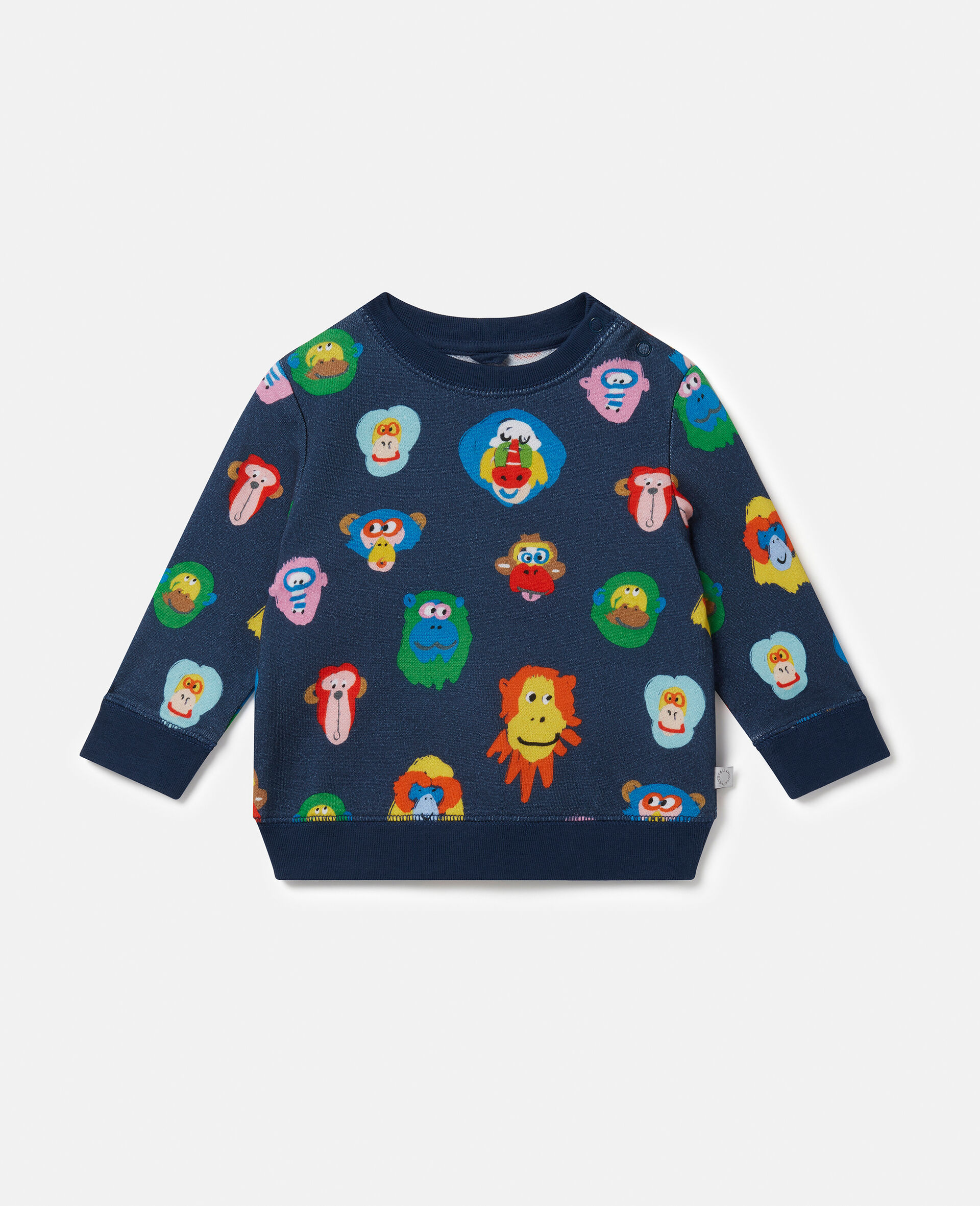 Baby Monkey Print Sweatshirt-Multicolour-large image number 0