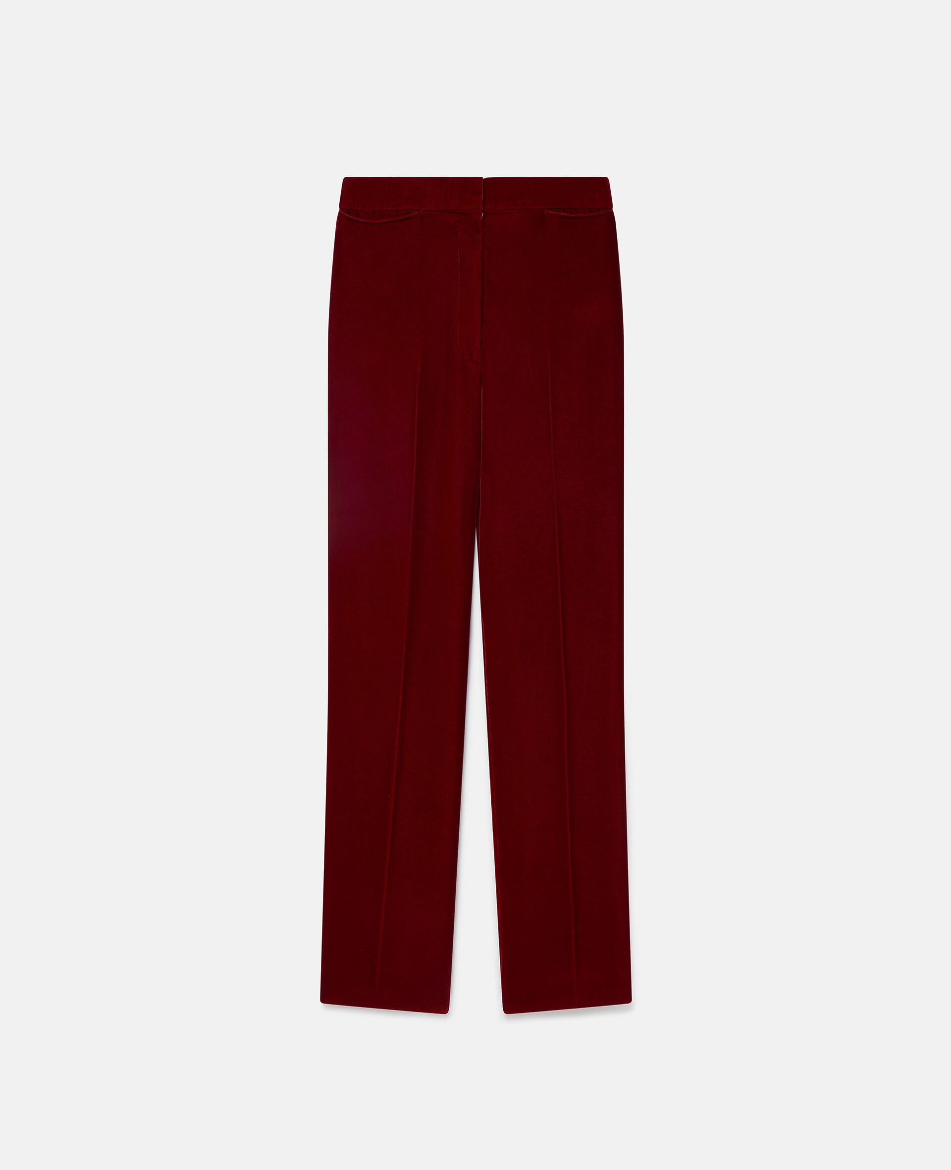 Straight Leg Tailored Trousers-Red-large image number 0