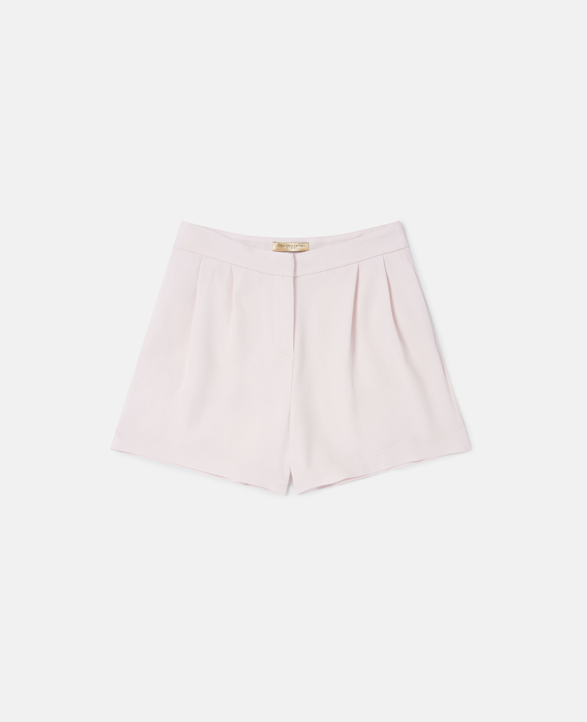 Tailored Pleated Shorts-Pink-large image number 0