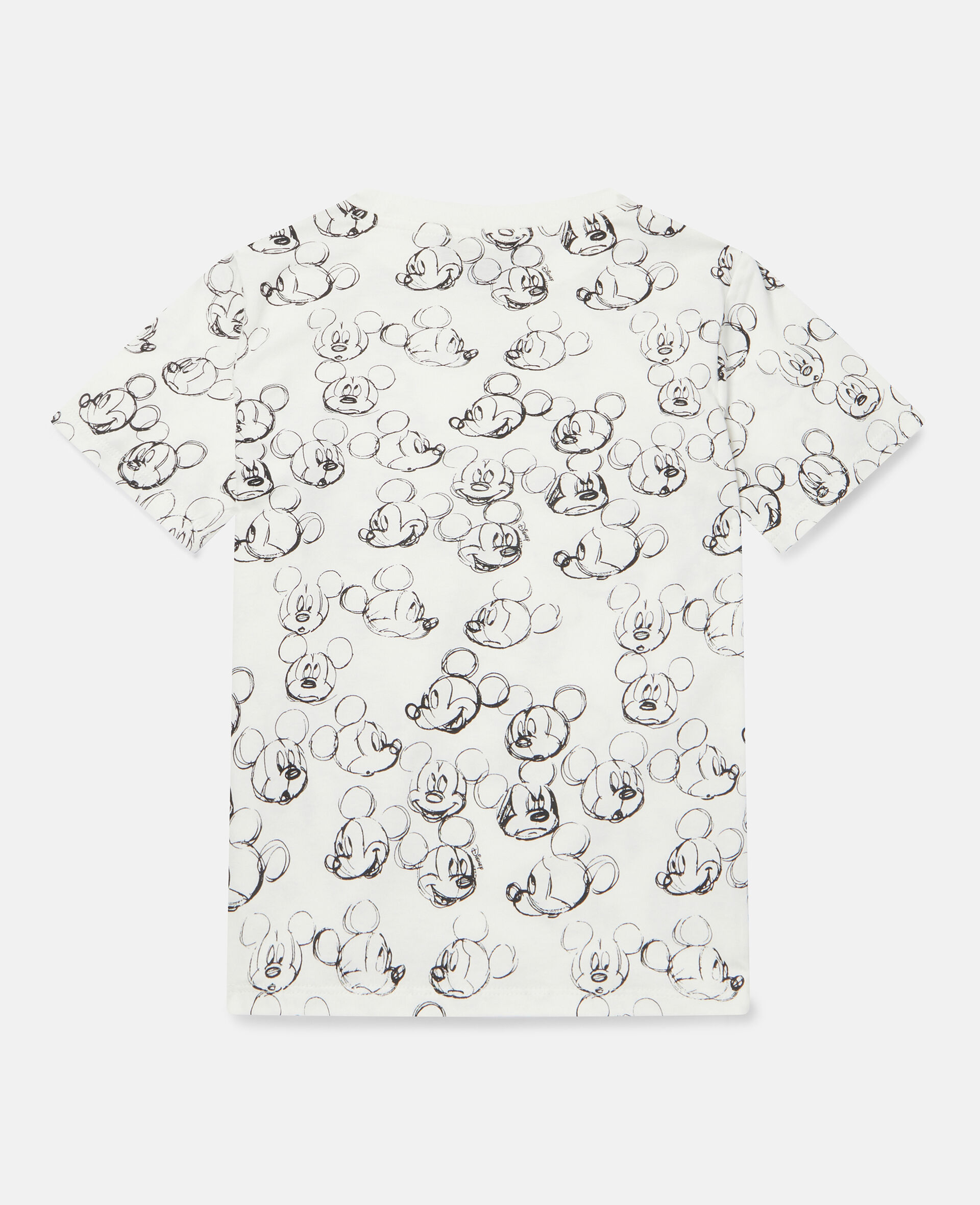 Fantasia Mickey Face Print Cotton T‐Shirt-White-large image number 3