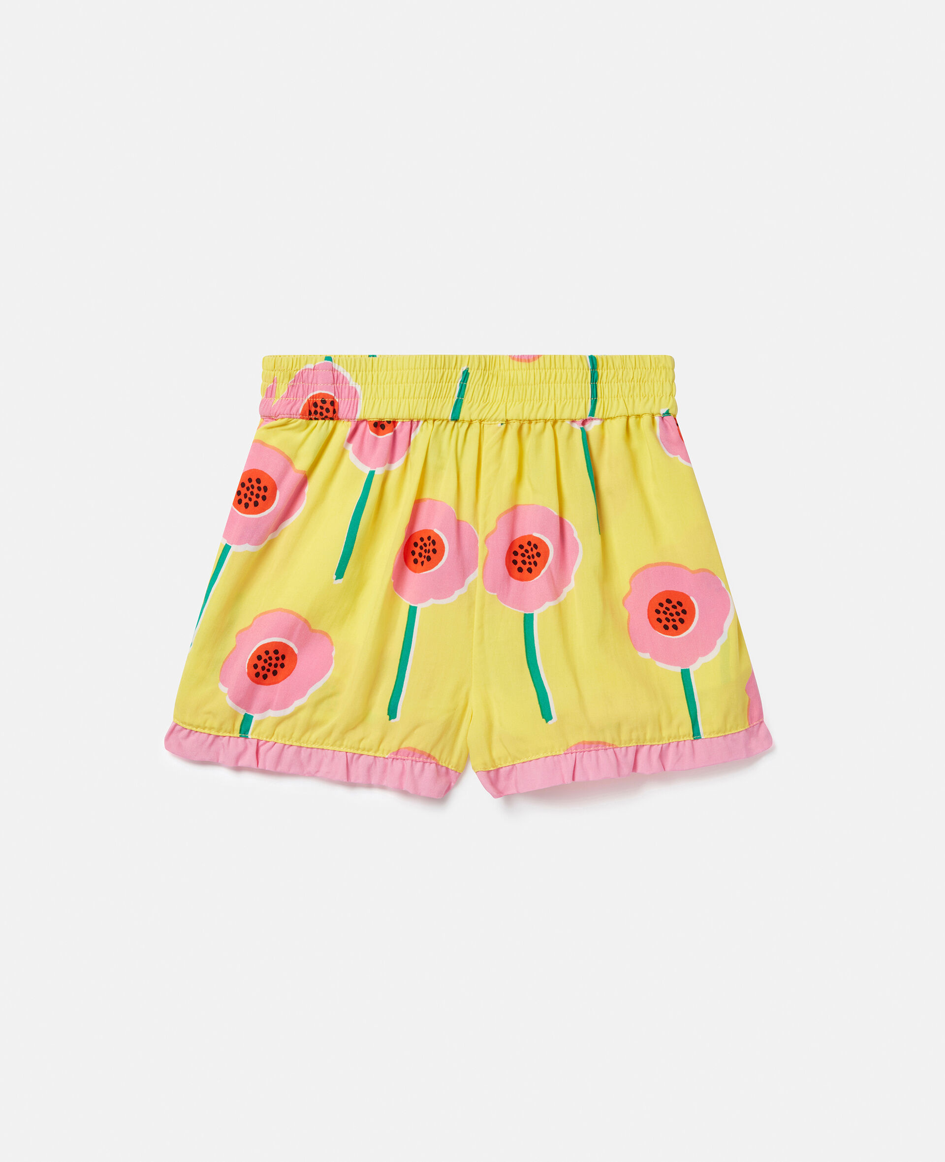 Flower Print Shorts-Multicolour-large image number 0