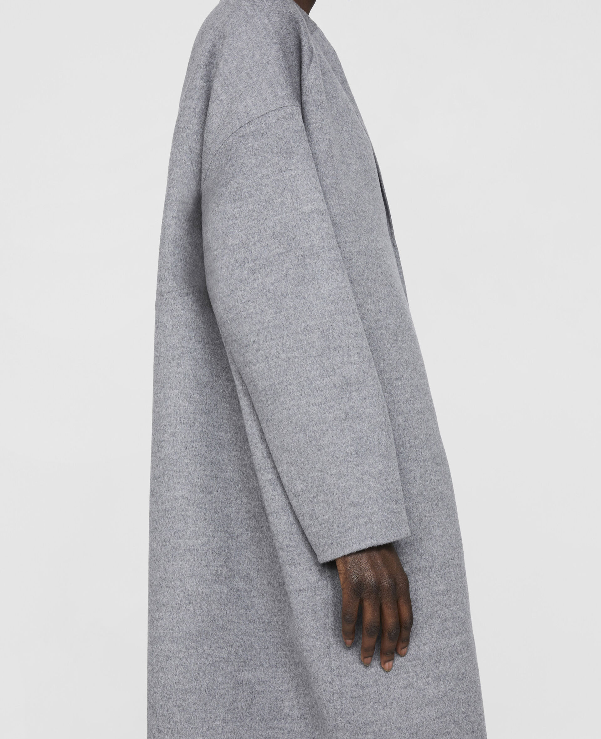 Tailored Wool Peacoat-Grey-large image number 3