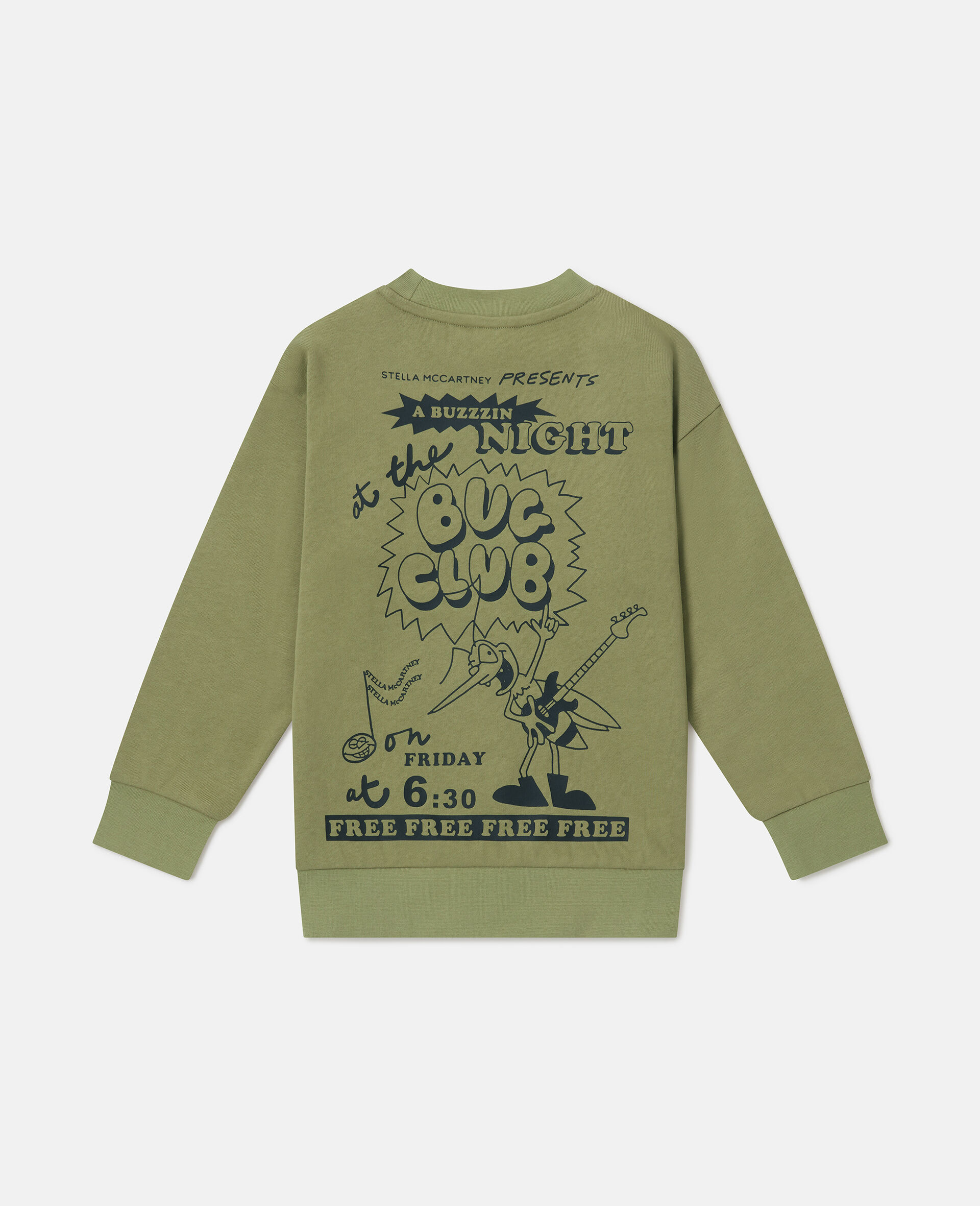 Sweatshirt mit Rundhalsausschnitt und Logo-Gr&uuml;n-large image number 2