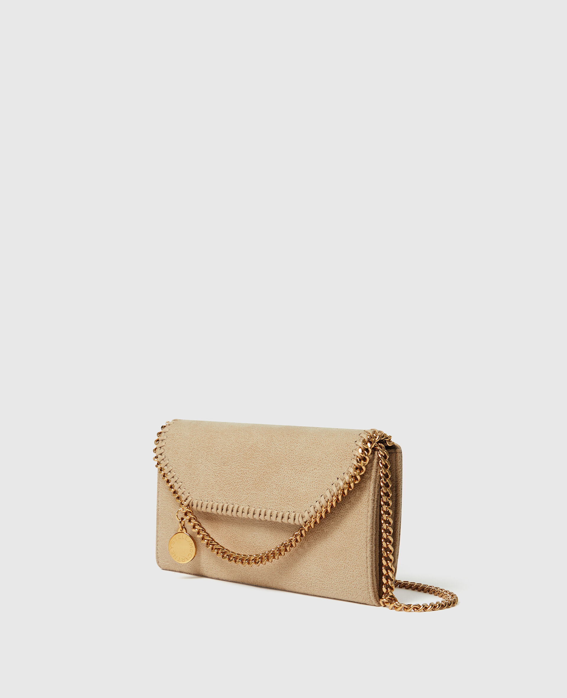Falabella Wallet-On-Chain Crossbody -Cream-medium