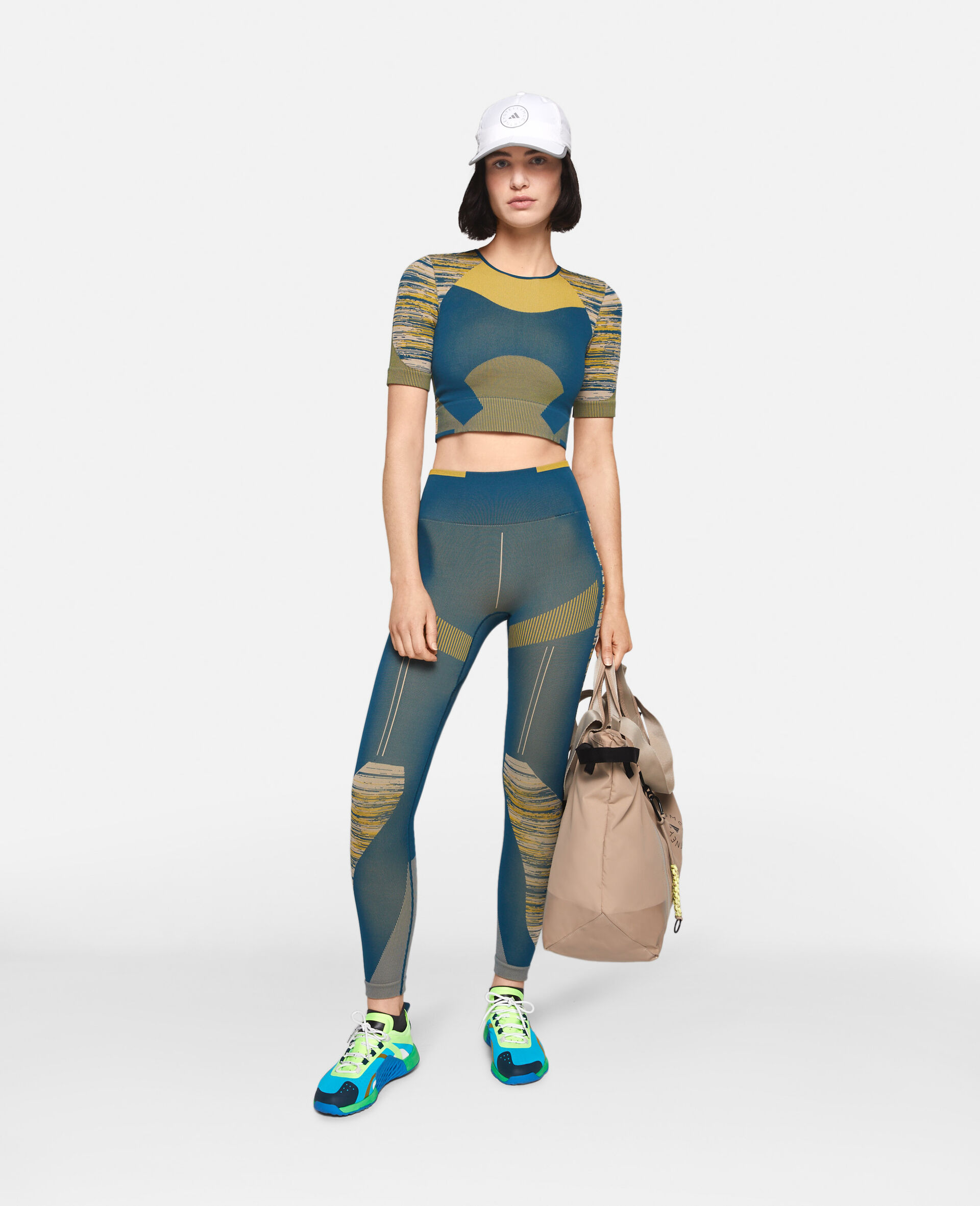 TrueStrength Seamless Yoga Crop Top-Multicolour-large image number 1