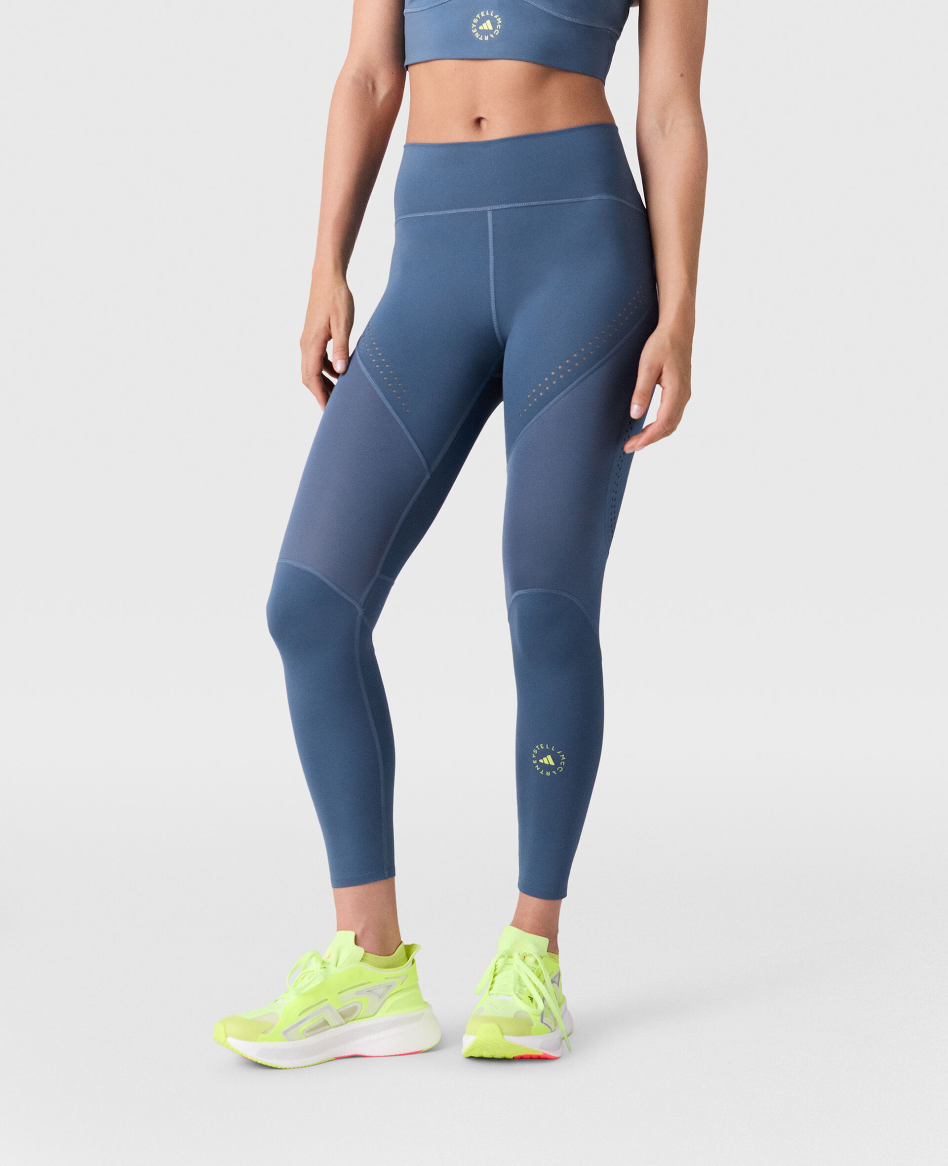 TruePurpose Optime Training 7/8 Leggings-Blue-large image number 4