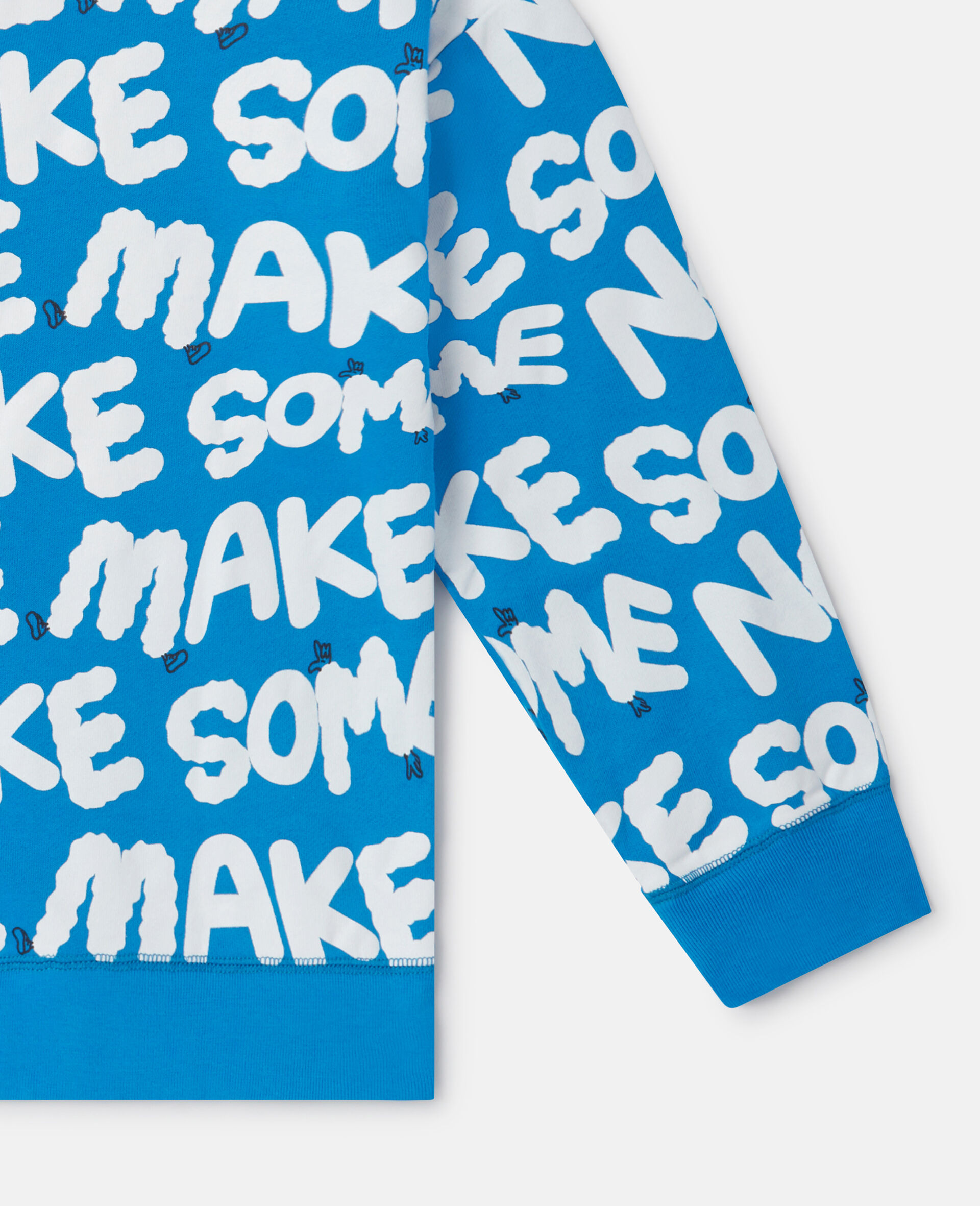 'Make Some Noise' Oversized Sweatshirt-Multicolour-large image number 3