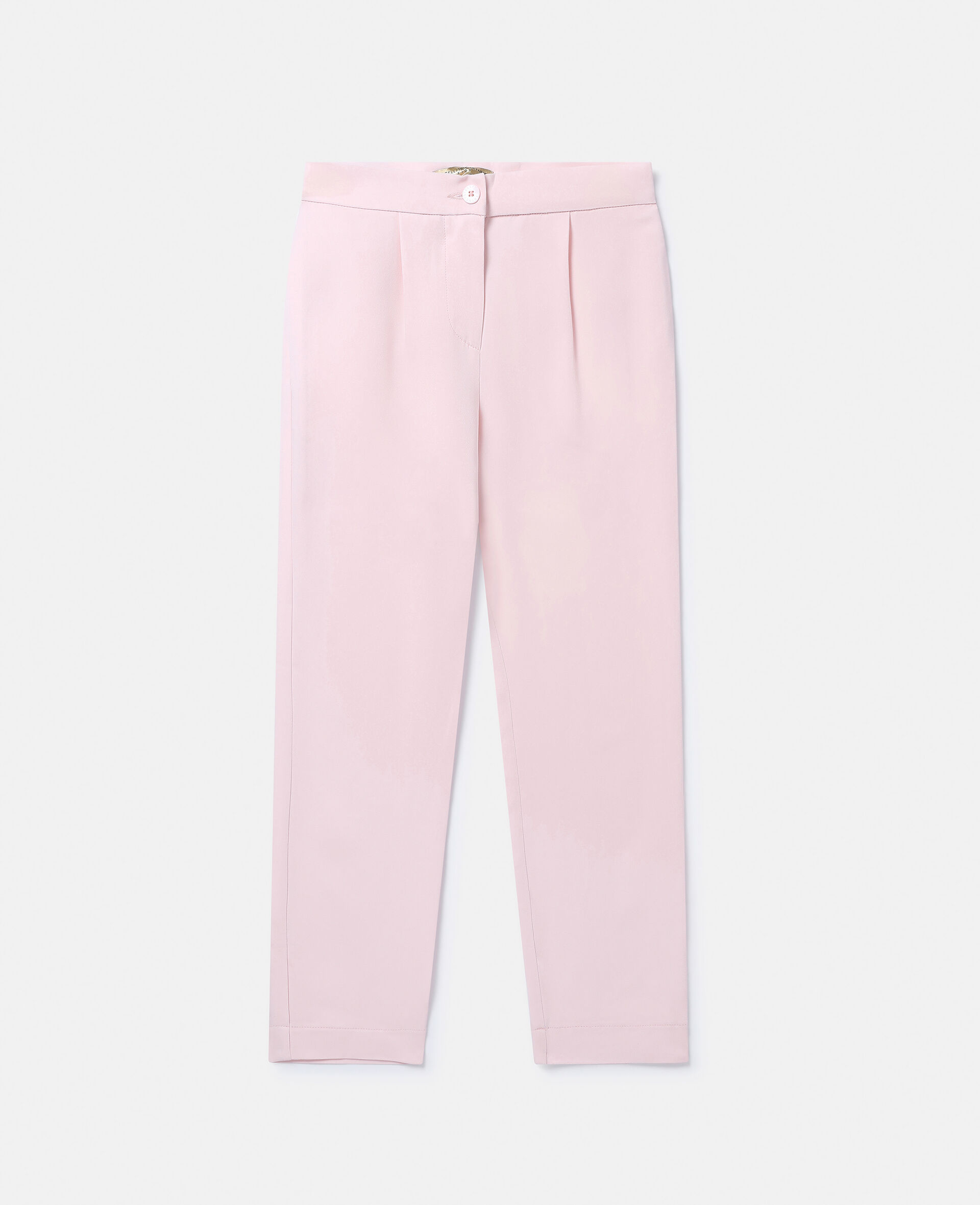 Pleat Front Tailored Trousers-粉色-medium