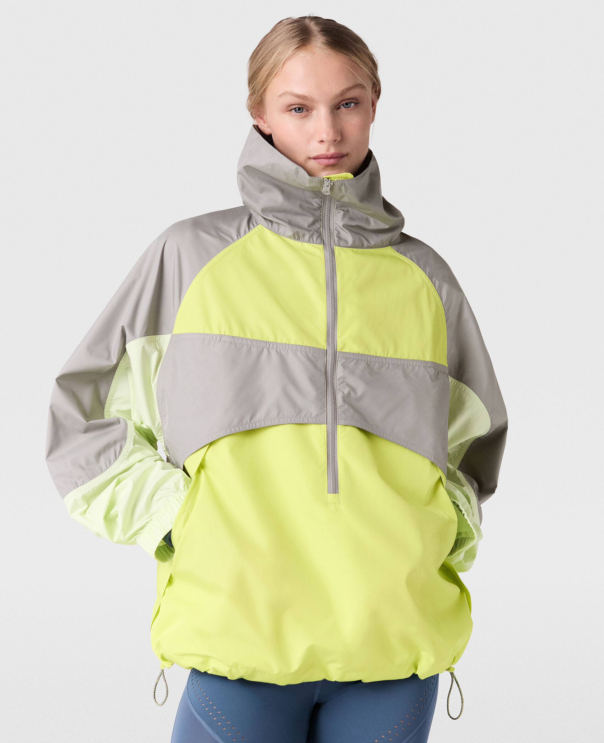 TrueNature Half-Zipper Jacket-Green-model