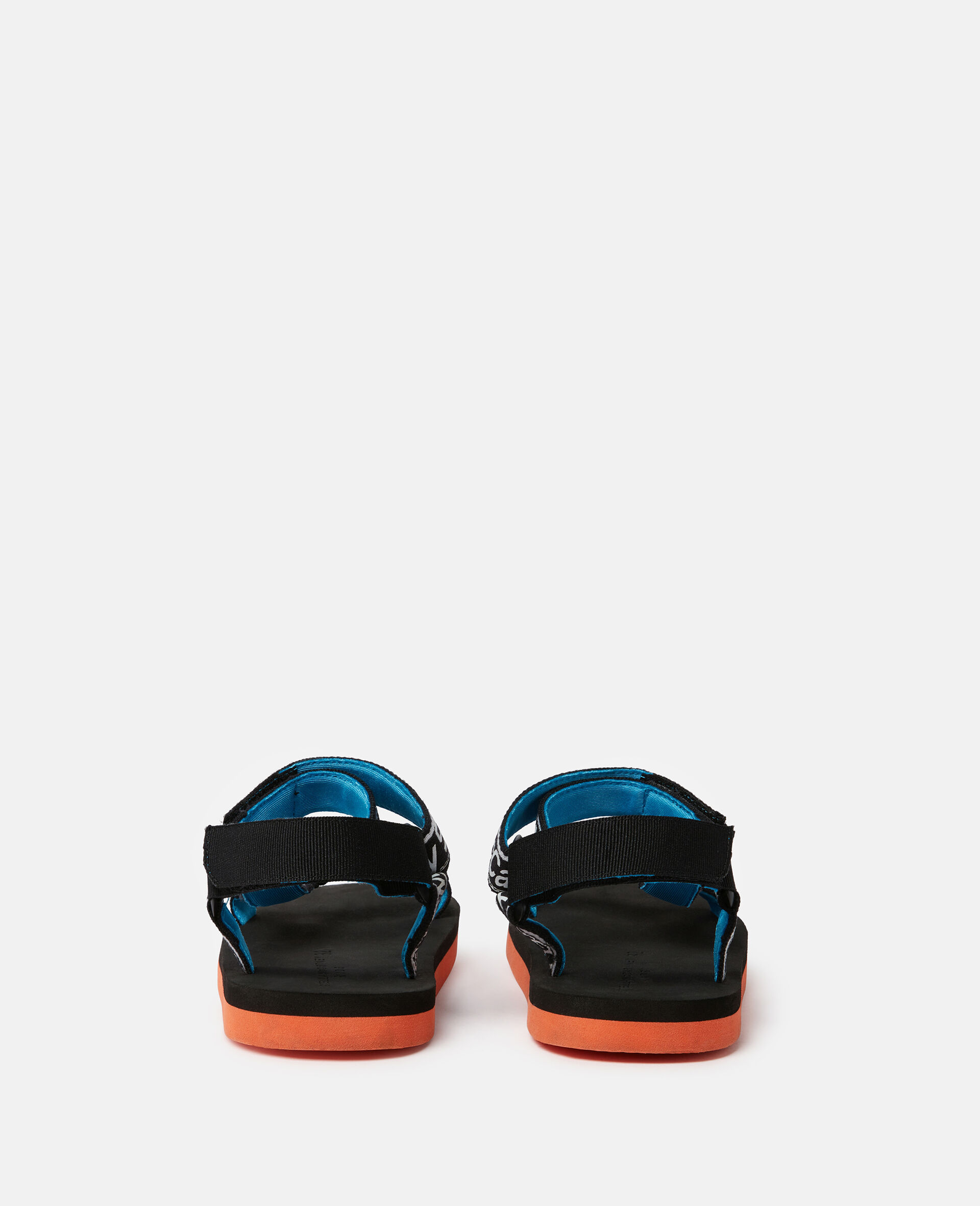 Stella Logo Tape Sandals-Black-large image number 2
