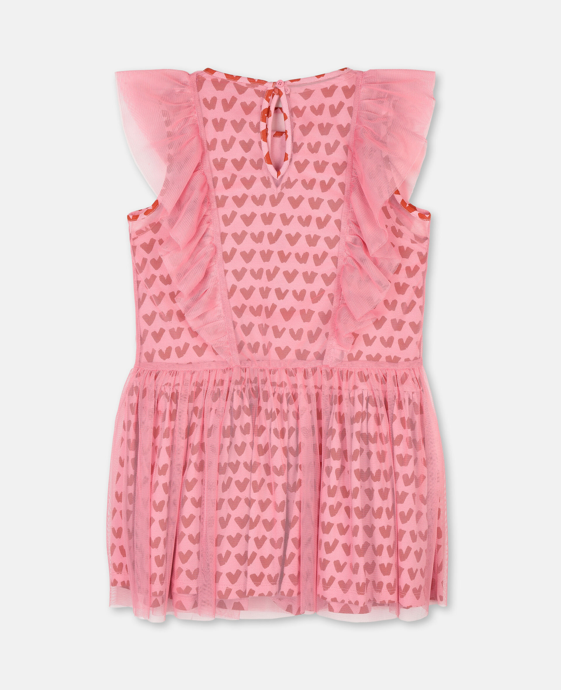 Hearts Tulle Dress-Pink-large image number 3