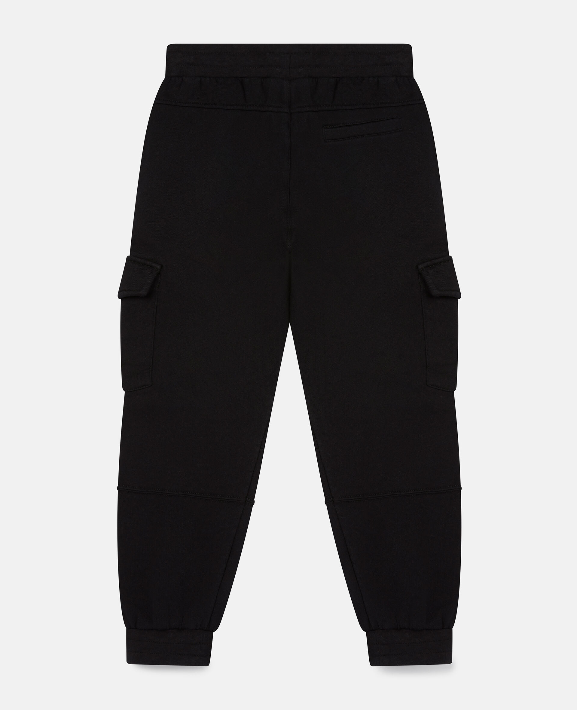 Cotton Fleece Cargo Joggers-Black-large image number 1