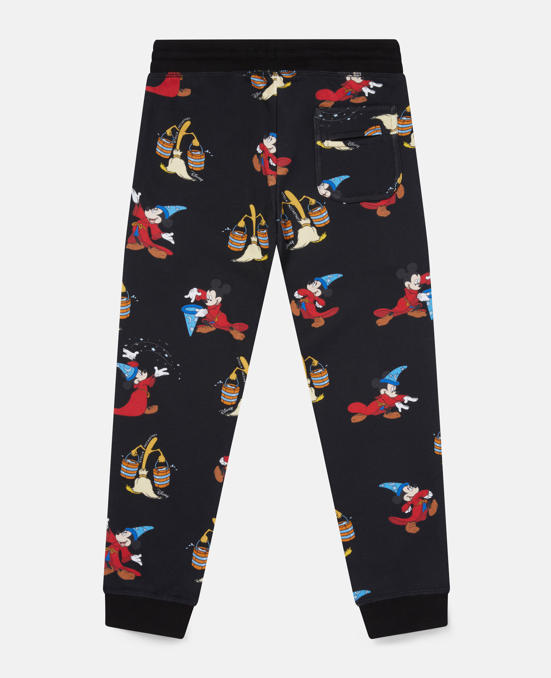 Fantasia Mickey Print Cotton Joggers-Black-large image number 3