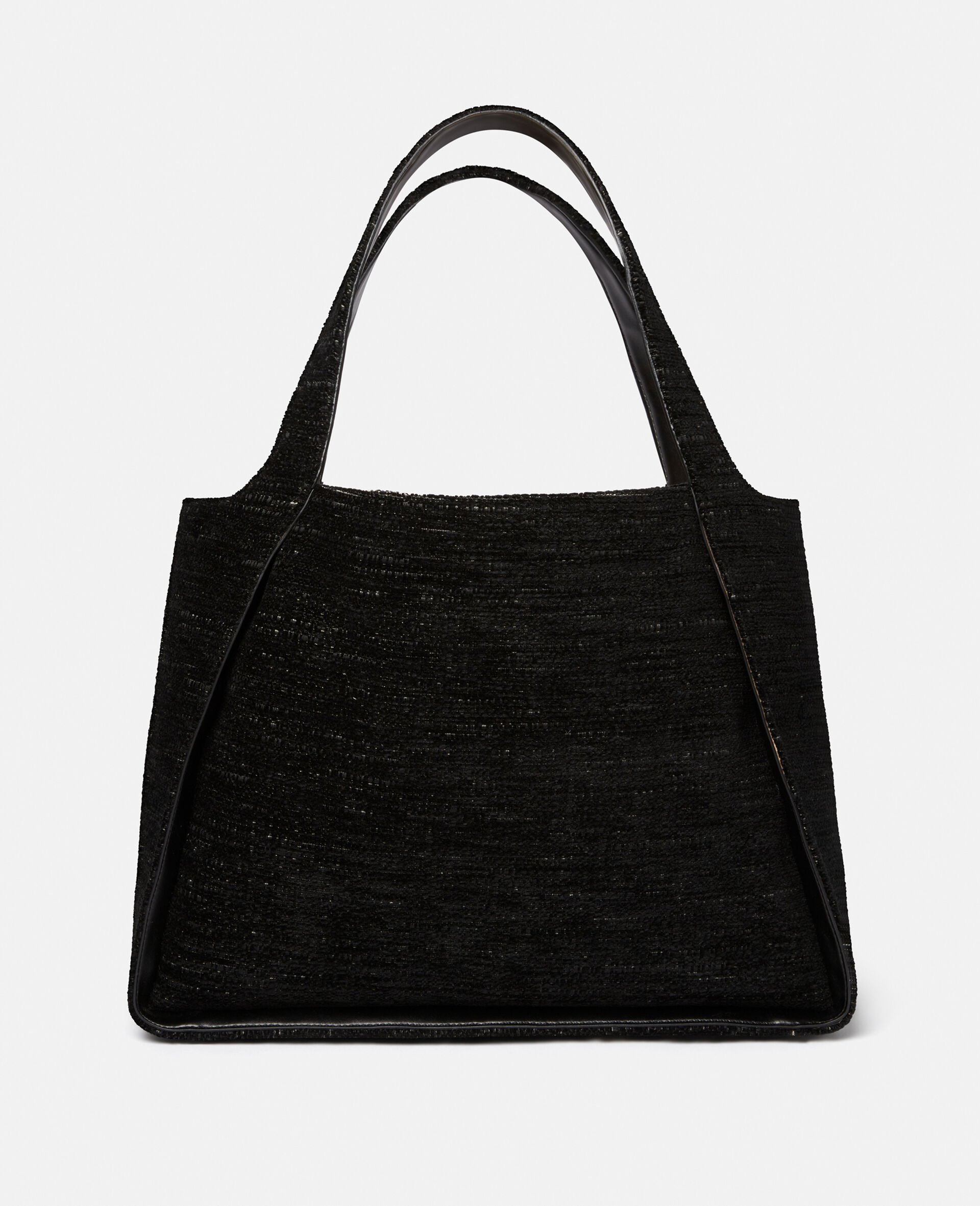 Stella Logo Chenille Jacquard Tote Bag-Black-large image number 3