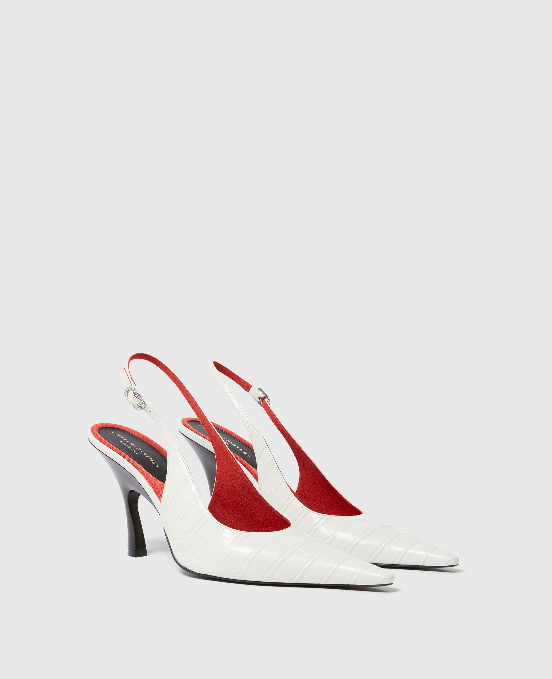 Elsa Pointed Toe Slingbacks-White-medium