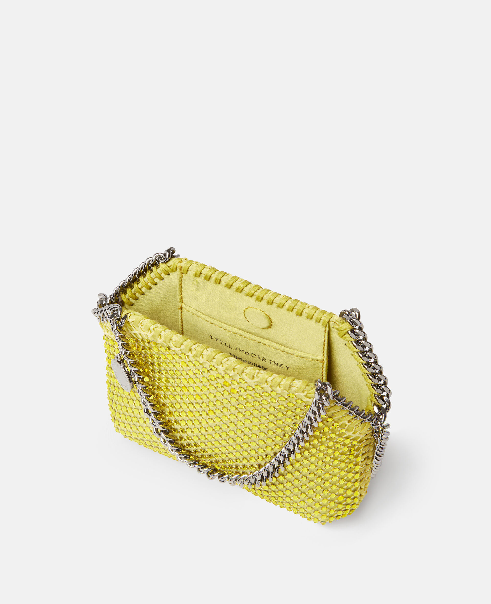 Falabella Crystal Mesh Mini Tote Bag-Grey-large image number 4