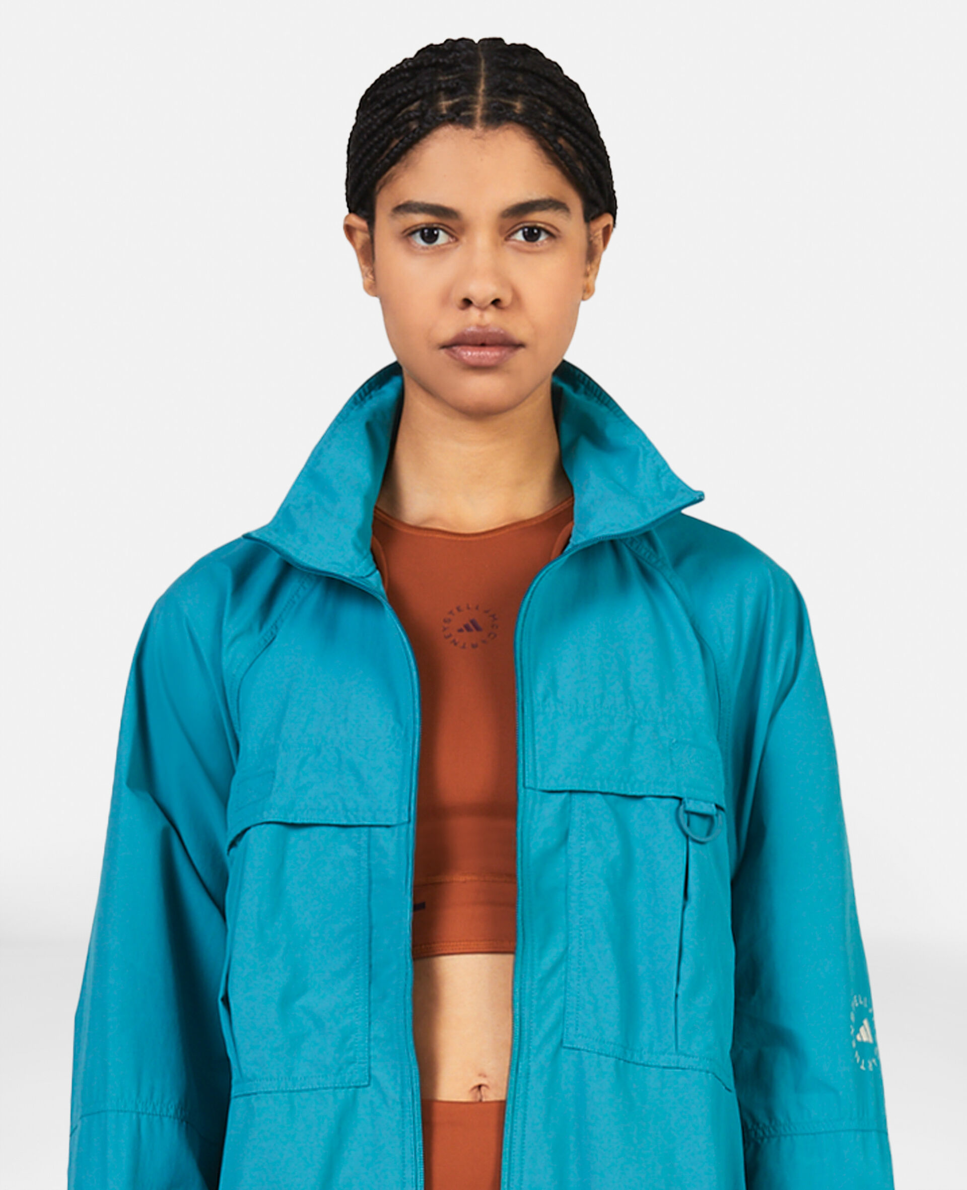 TrueCasuals Woven Track Jacket-Blue-large image number 2