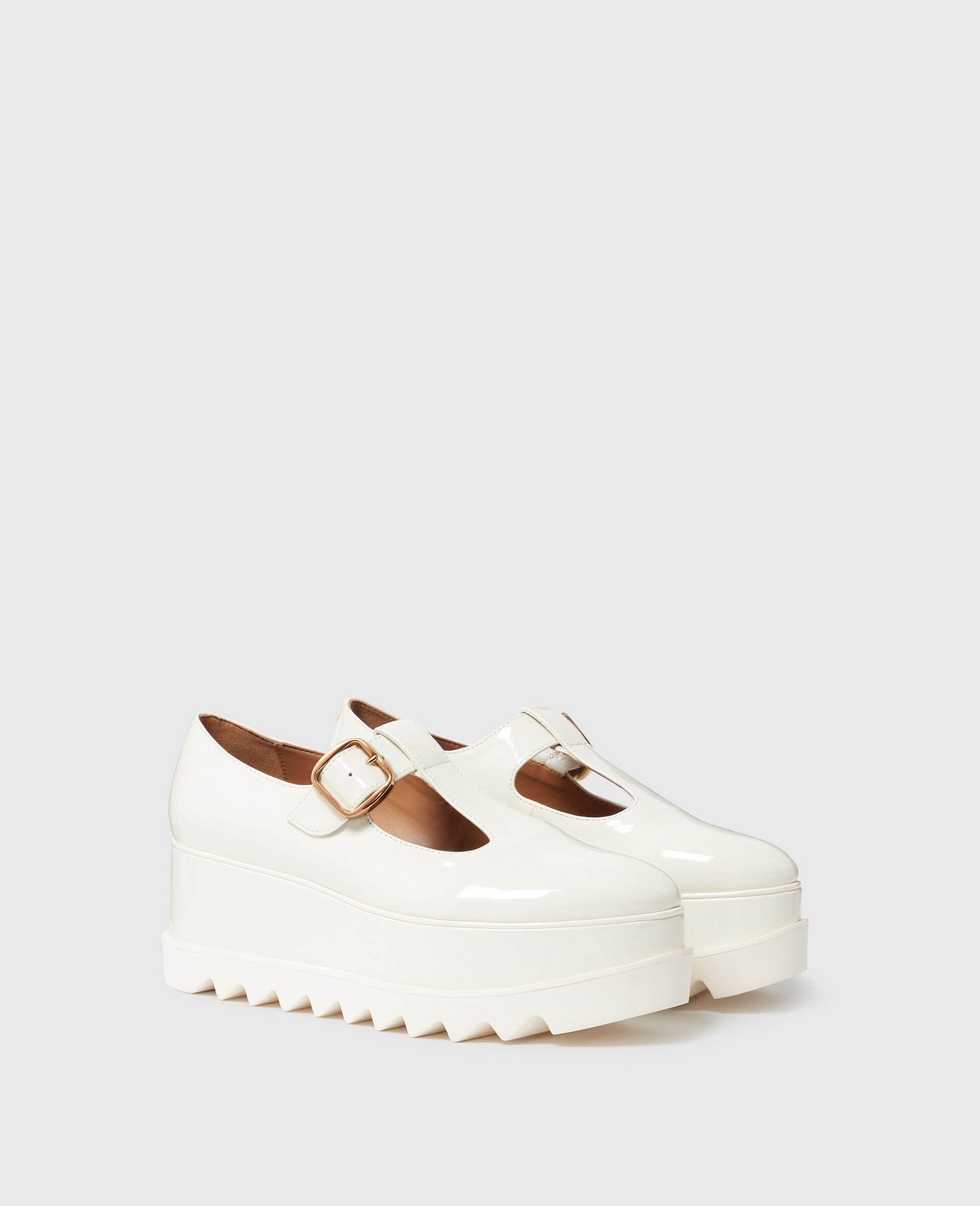 Elyse T-Bar Platform Mary Janes-White-medium Elyse T-Bar Platform Mary Janes-White-medium