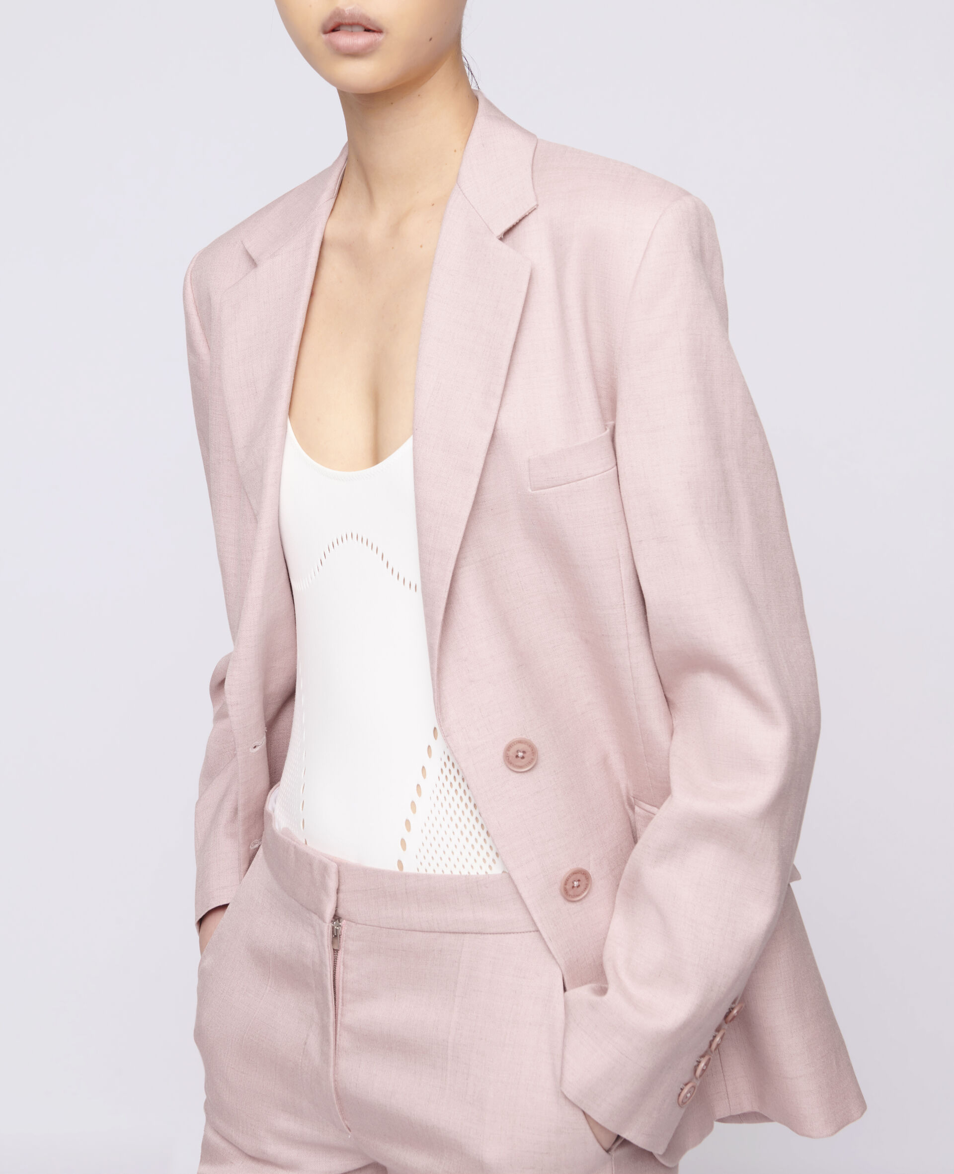 Abby Tailored Jacket-Pink-large image number 3