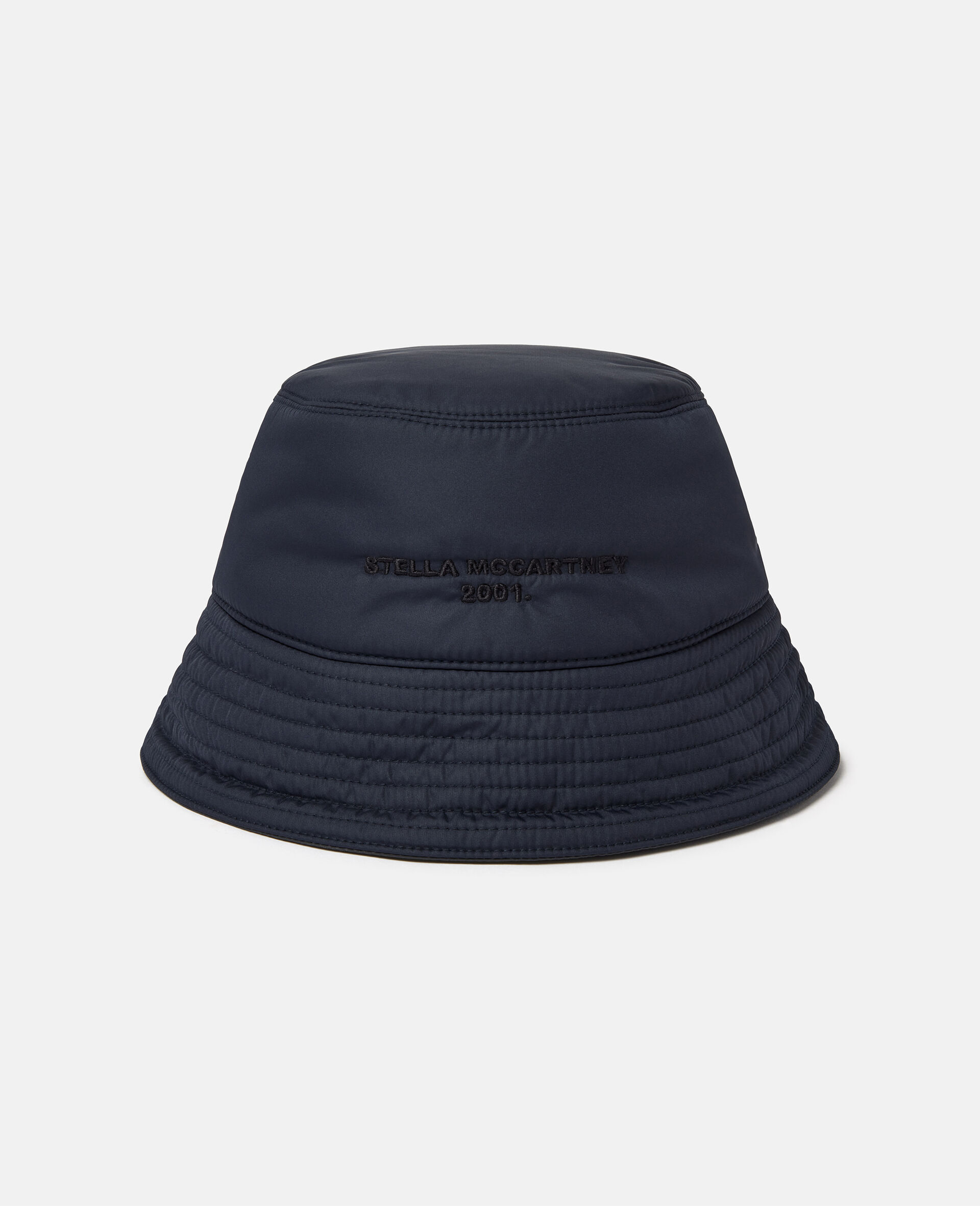 Logo Puffy Eco Nylon Reversible Bucket Hat-Black-large image number 0